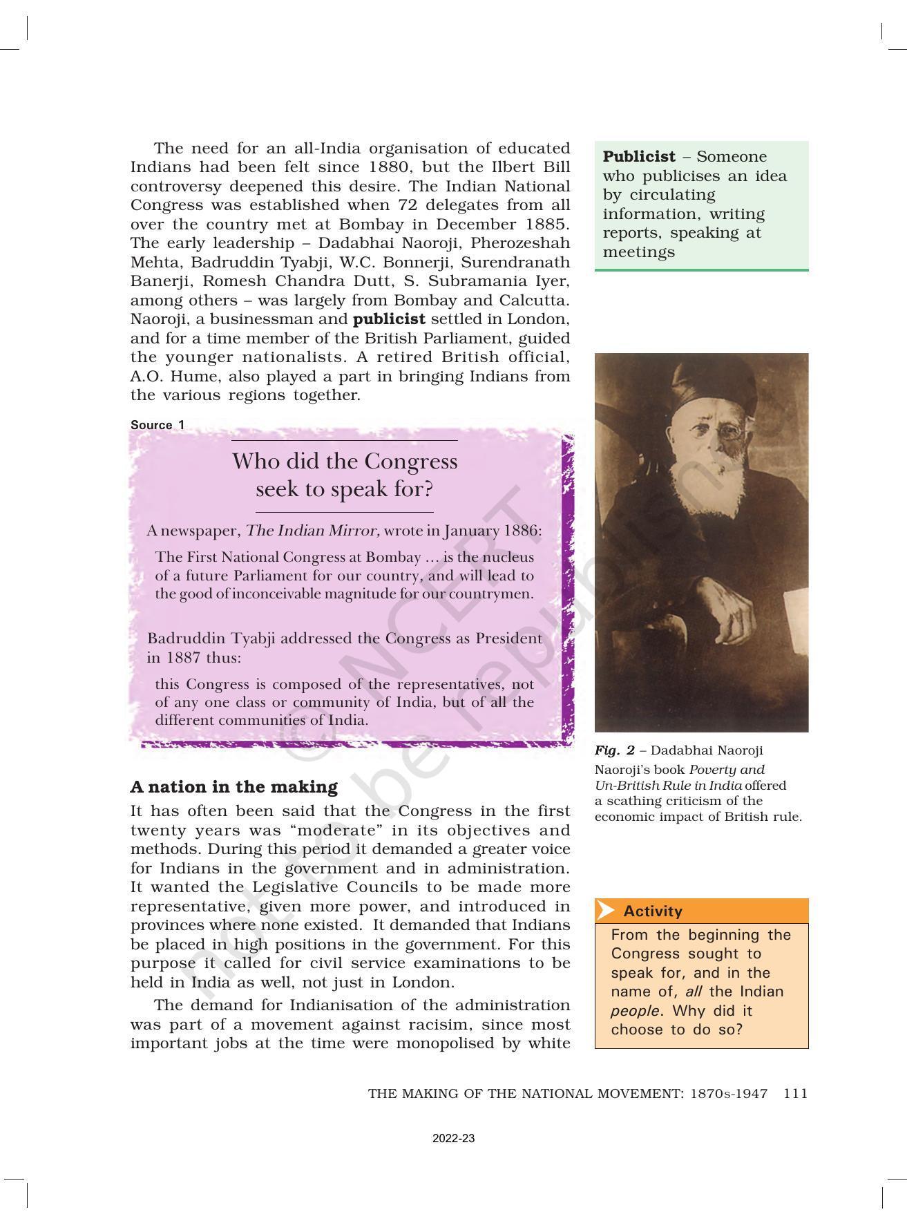 NCERT Book for Class 8 History Chapter 11 The Making of the National Movement: 1870s–1947 - Page 3