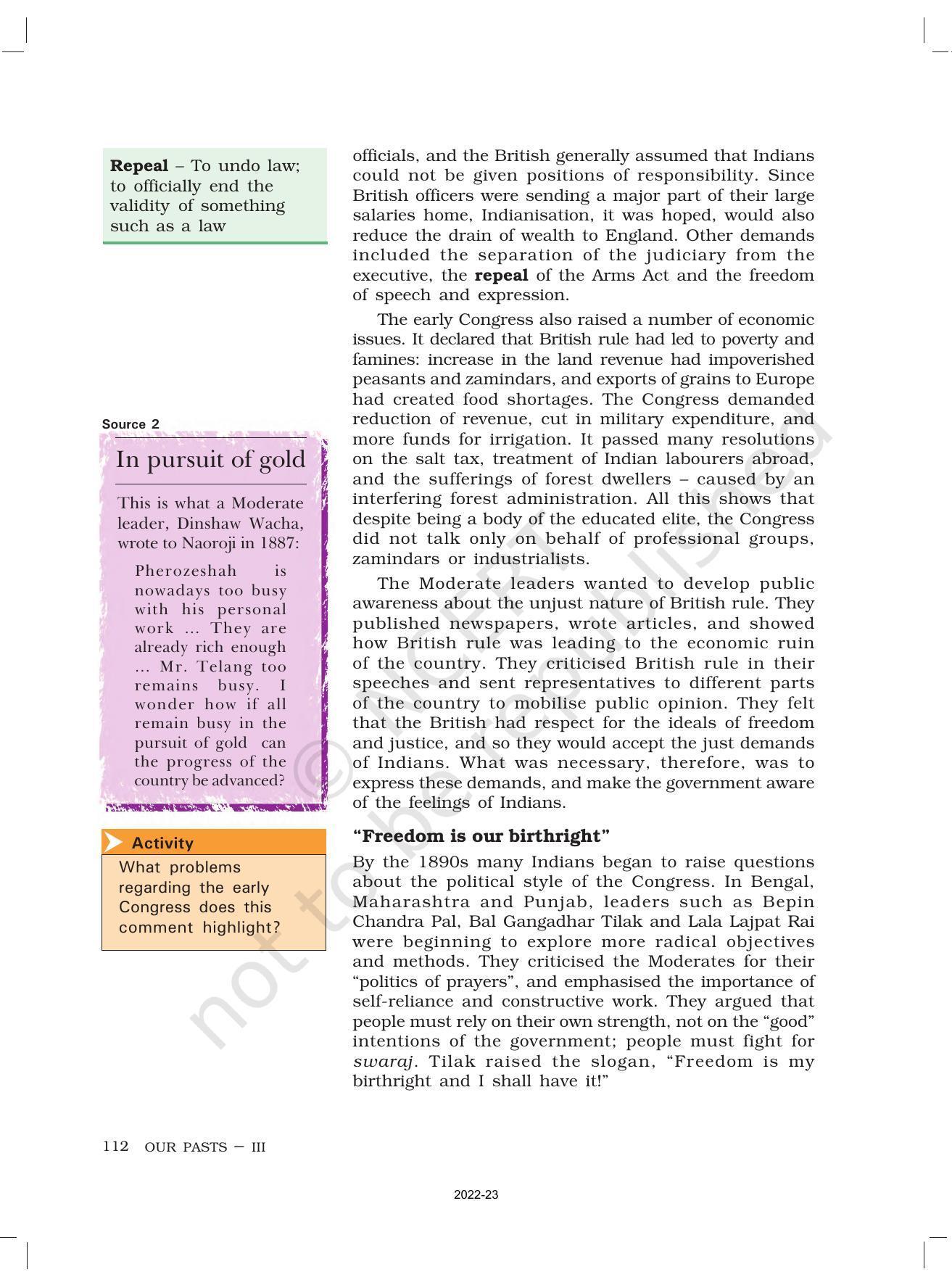 NCERT Book for Class 8 History Chapter 11 The Making of the National Movement: 1870s–1947 - Page 4