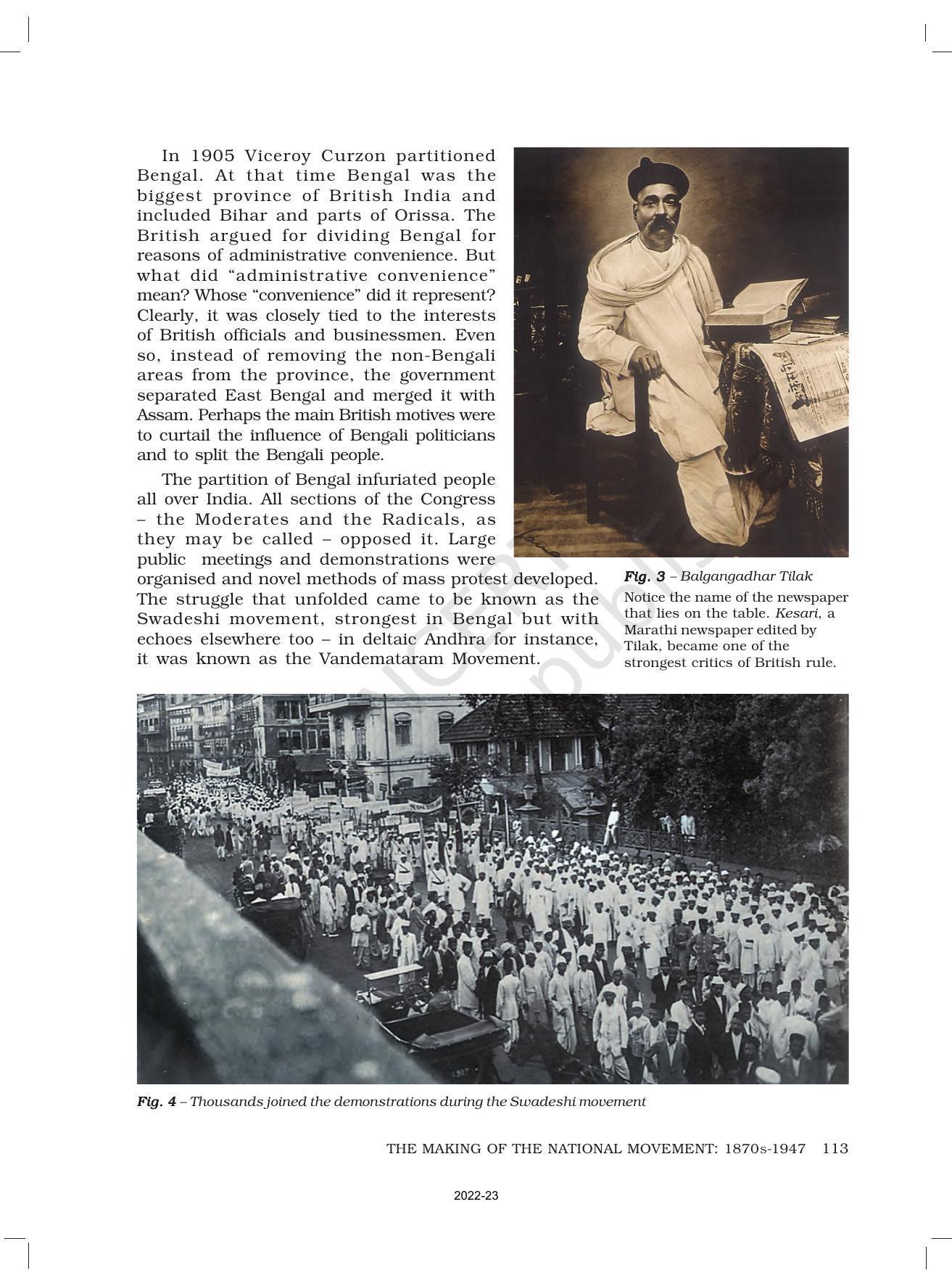 NCERT Book for Class 8 History Chapter 11 The Making of the National Movement: 1870s–1947 - Page 5