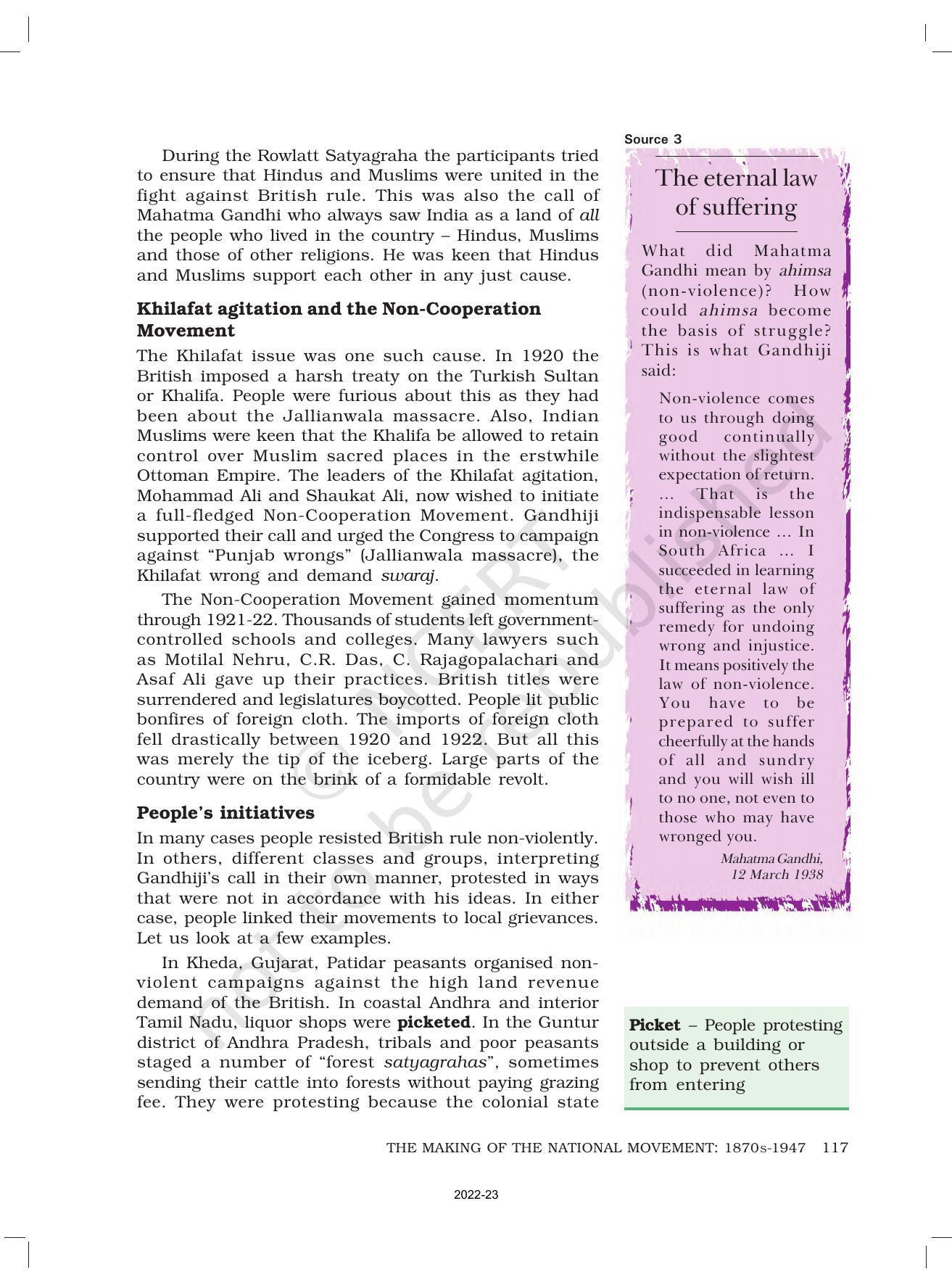 NCERT Book for Class 8 History Chapter 11 The Making of the National Movement: 1870s–1947 - Page 9