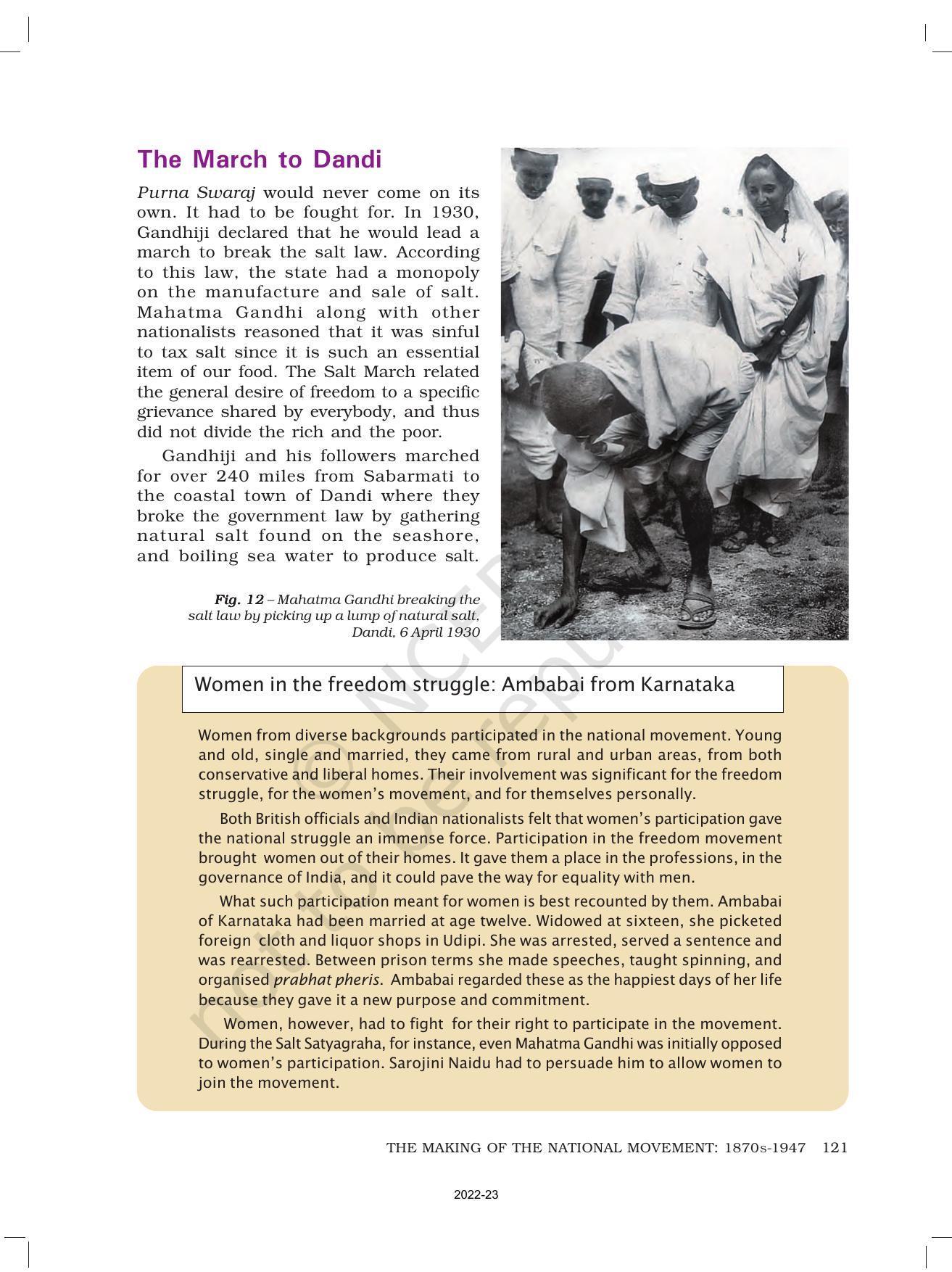 NCERT Book for Class 8 History Chapter 11 The Making of the National Movement: 1870s–1947 - Page 13
