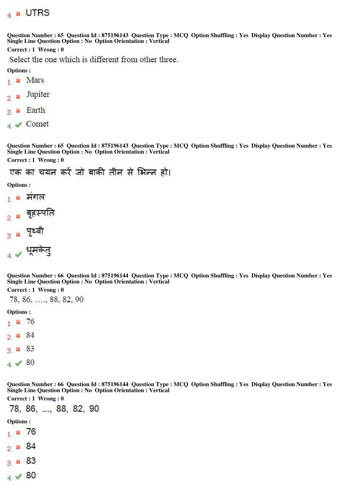MP CPCT 10th July 2016 CPCT Question Paper Shift 1 - Page 37