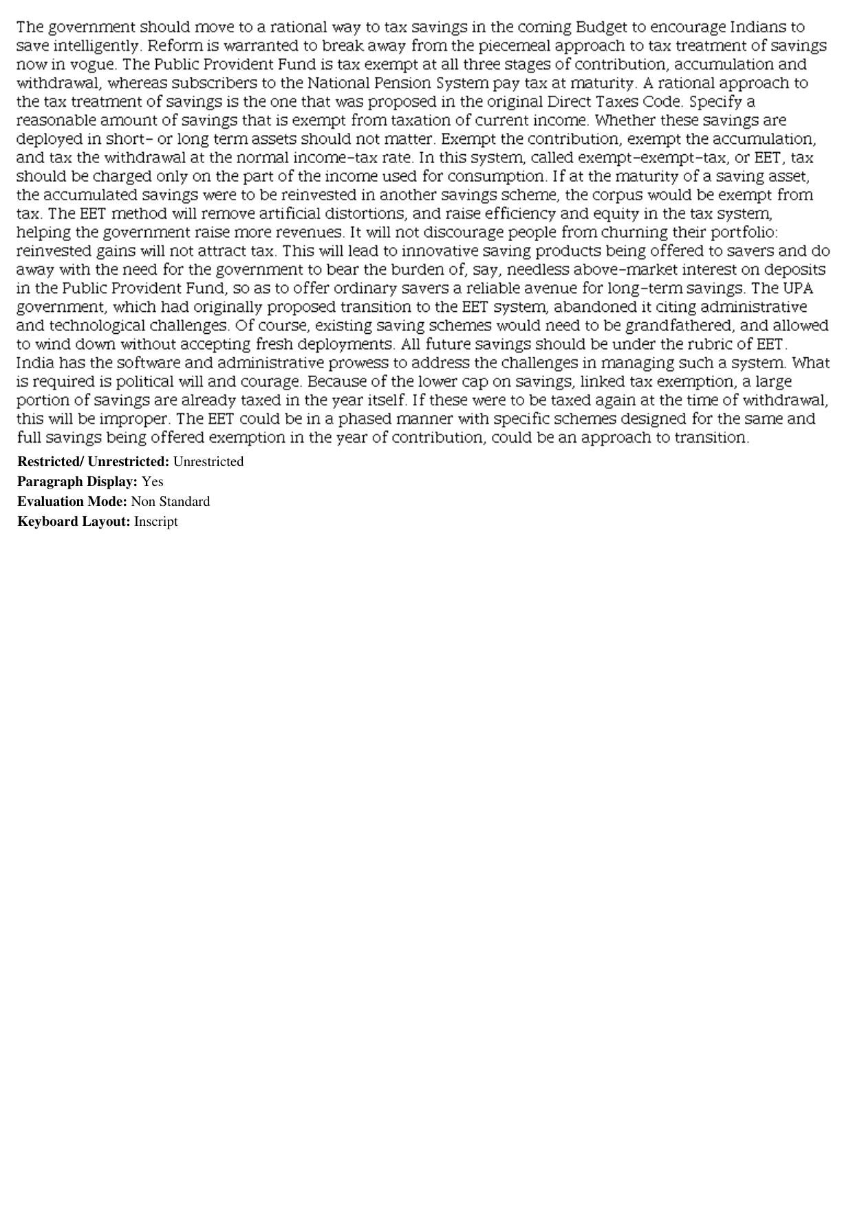 MP CPCT 10th July 2016 CPCT Question Paper Shift 1 - Page 45