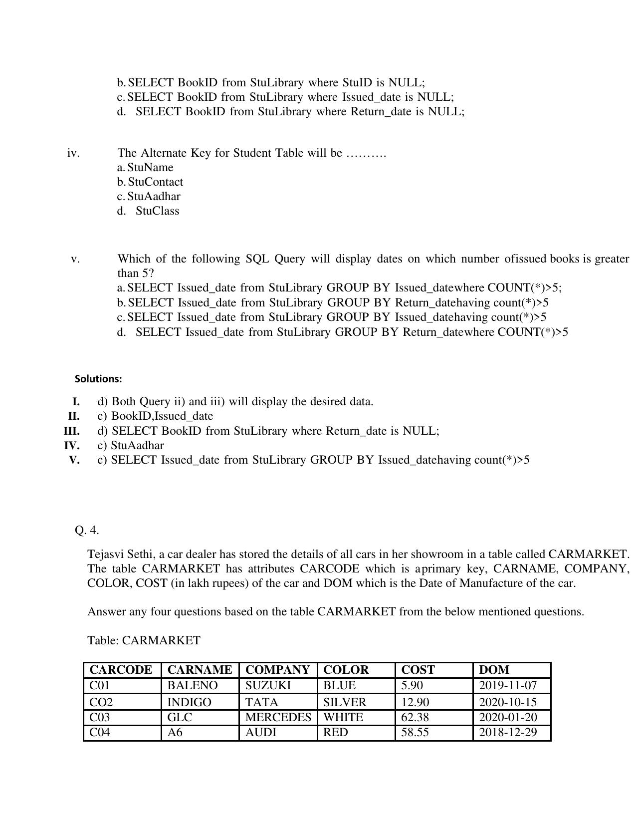 CBSE Class XII Informatics Practices Question Bank - Page 6