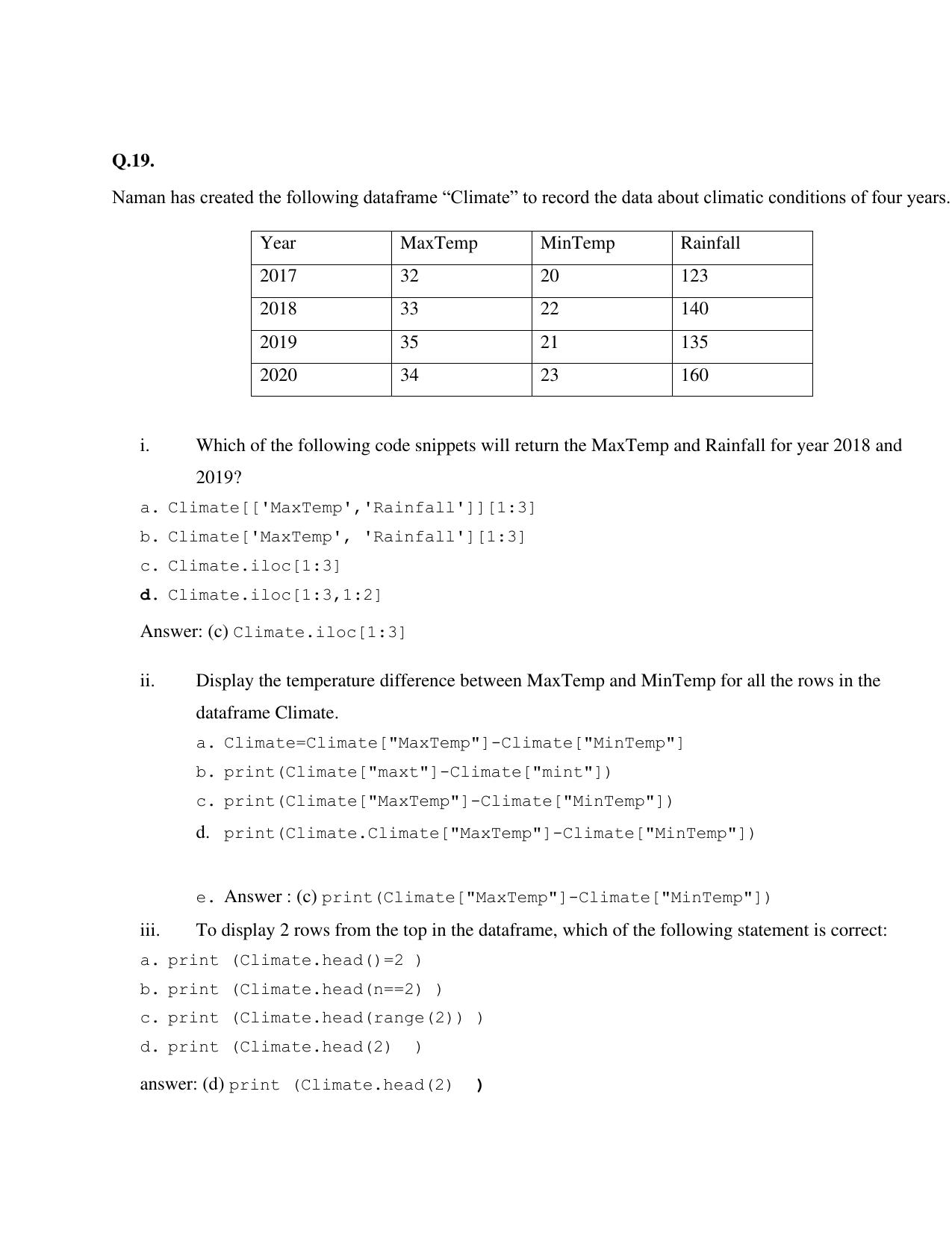 CBSE Class XII Informatics Practices Question Bank - Page 35