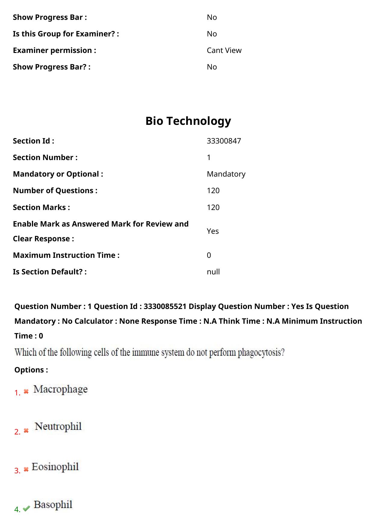 AP PGECET 2024 Biotechnology Question Paper with Preliminary Key - Page 2