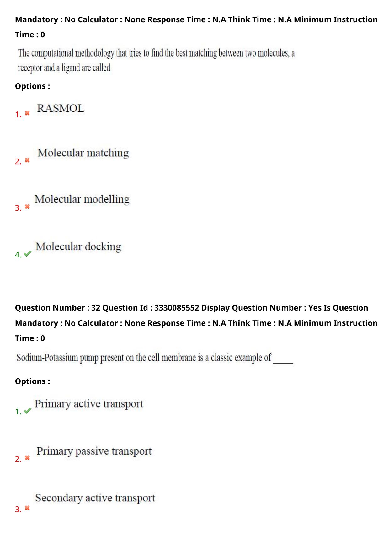 AP PGECET 2024 Biotechnology Question Paper with Preliminary Key - Page 20