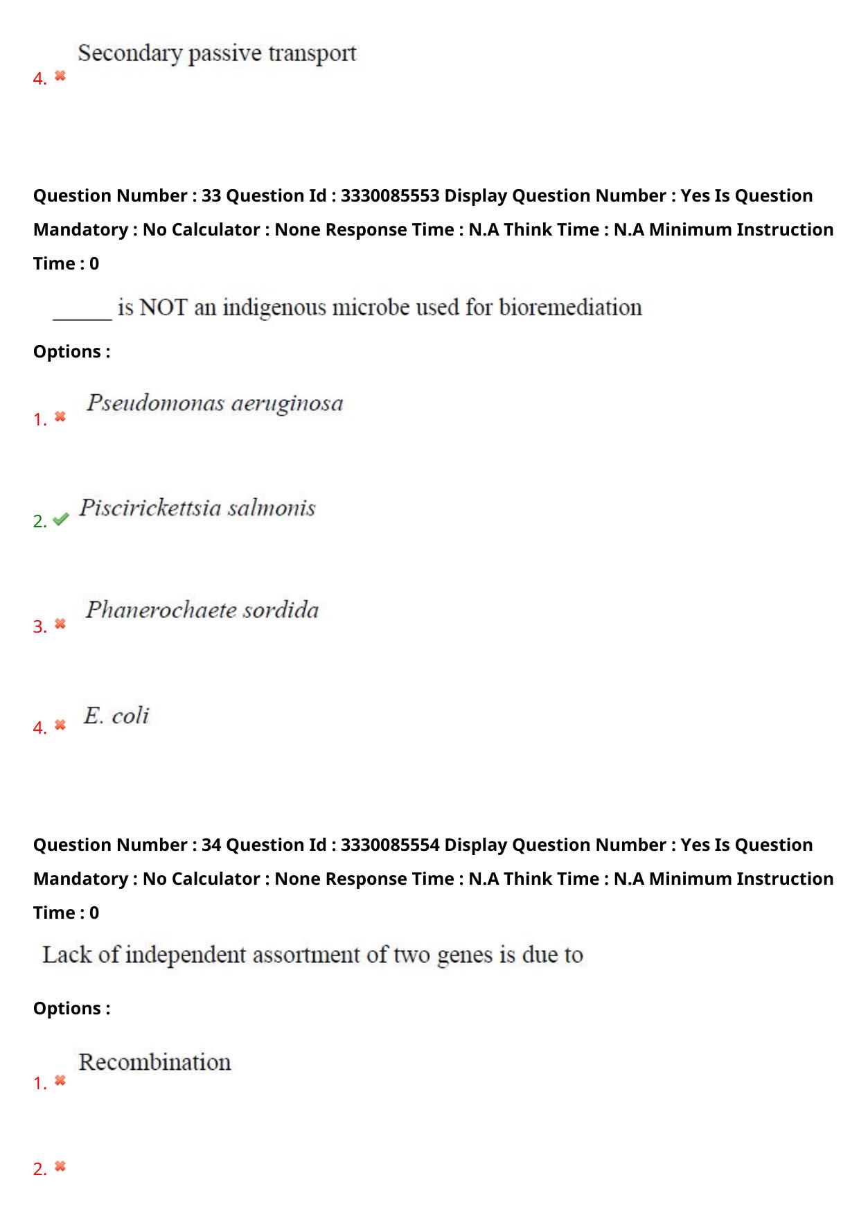 AP PGECET 2024 Biotechnology Question Paper with Preliminary Key - Page 21