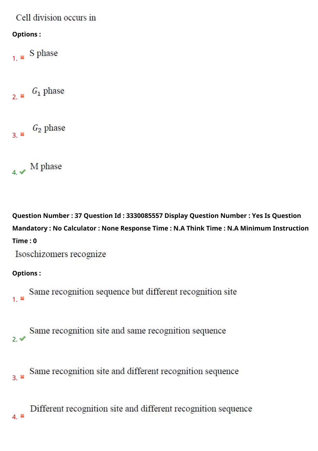 AP PGECET 2024 Biotechnology Question Paper with Preliminary Key - Page 23