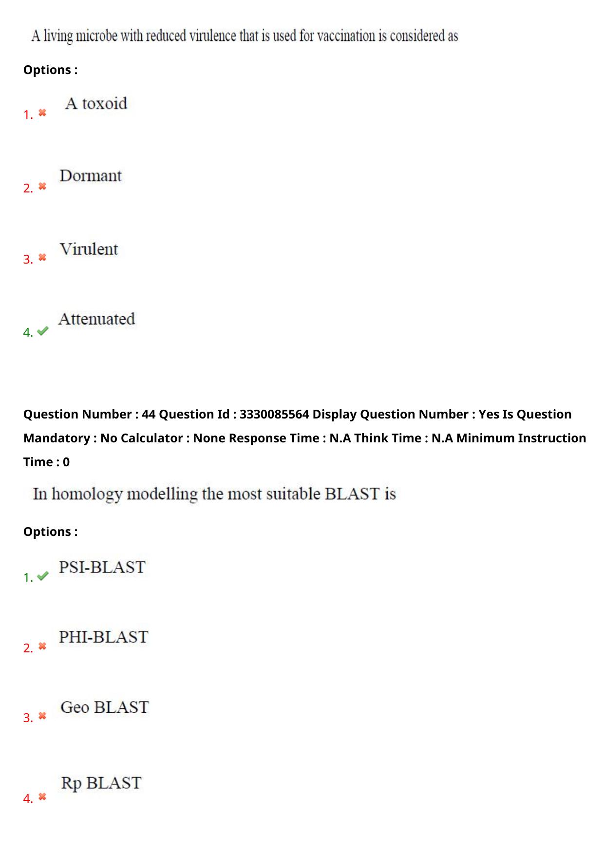 AP PGECET 2024 Biotechnology Question Paper with Preliminary Key - Page 27