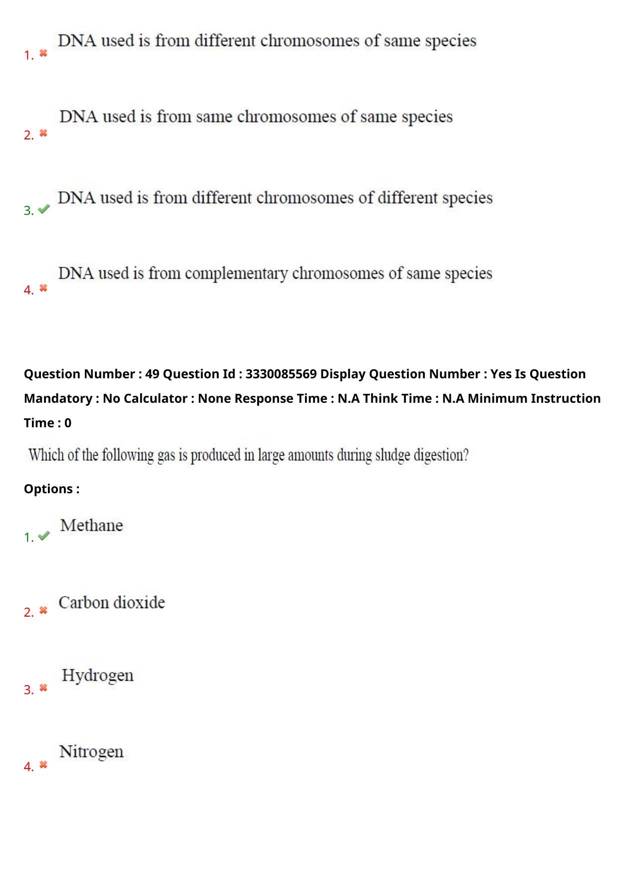 AP PGECET 2024 Biotechnology Question Paper with Preliminary Key - Page 30