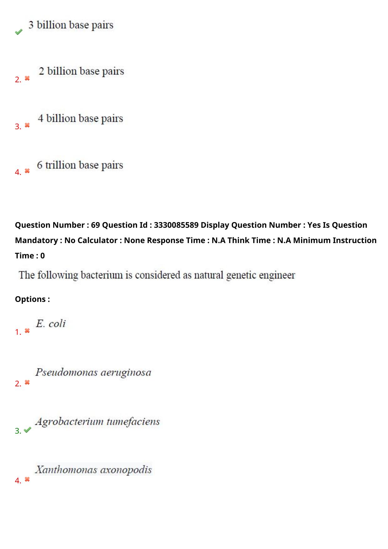 AP PGECET 2024 Biotechnology Question Paper with Preliminary Key - Page 42