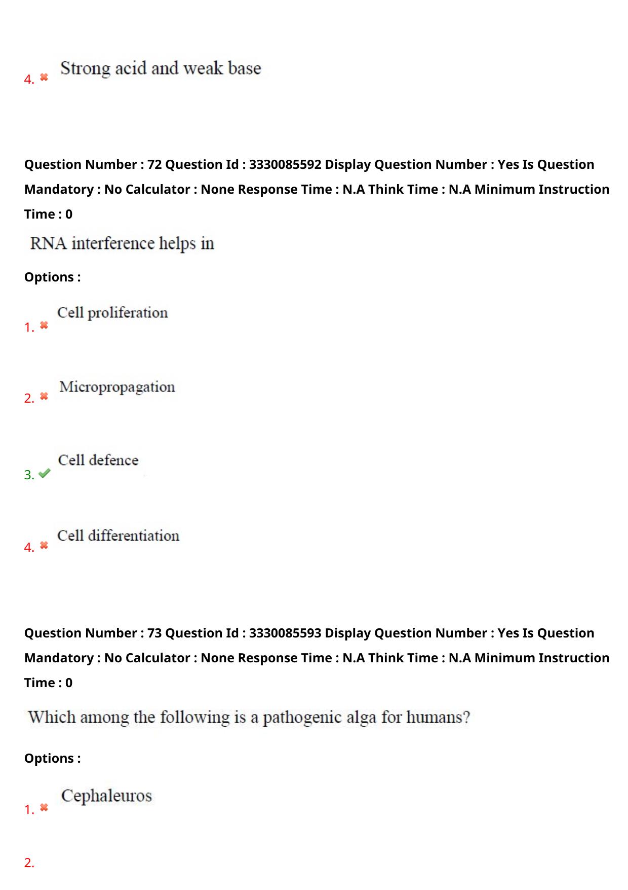 AP PGECET 2024 Biotechnology Question Paper with Preliminary Key - Page 44