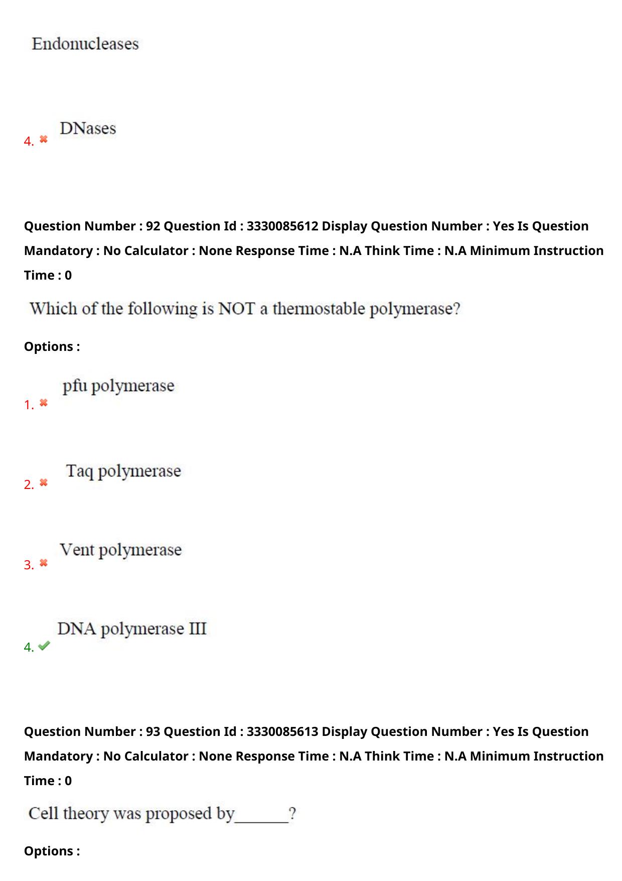 AP PGECET 2024 Biotechnology Question Paper with Preliminary Key - Page 56