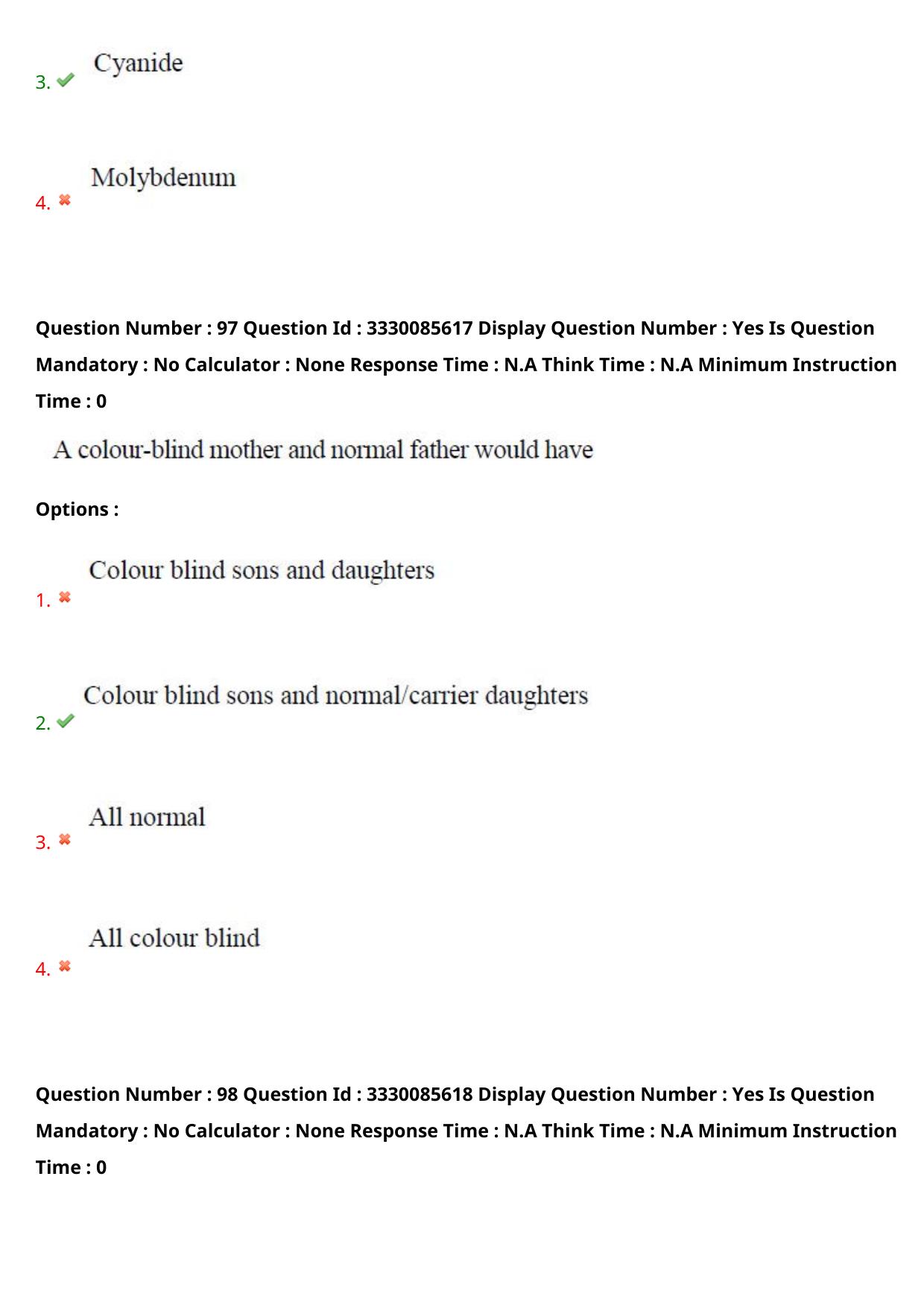 AP PGECET 2024 Biotechnology Question Paper with Preliminary Key - Page 59