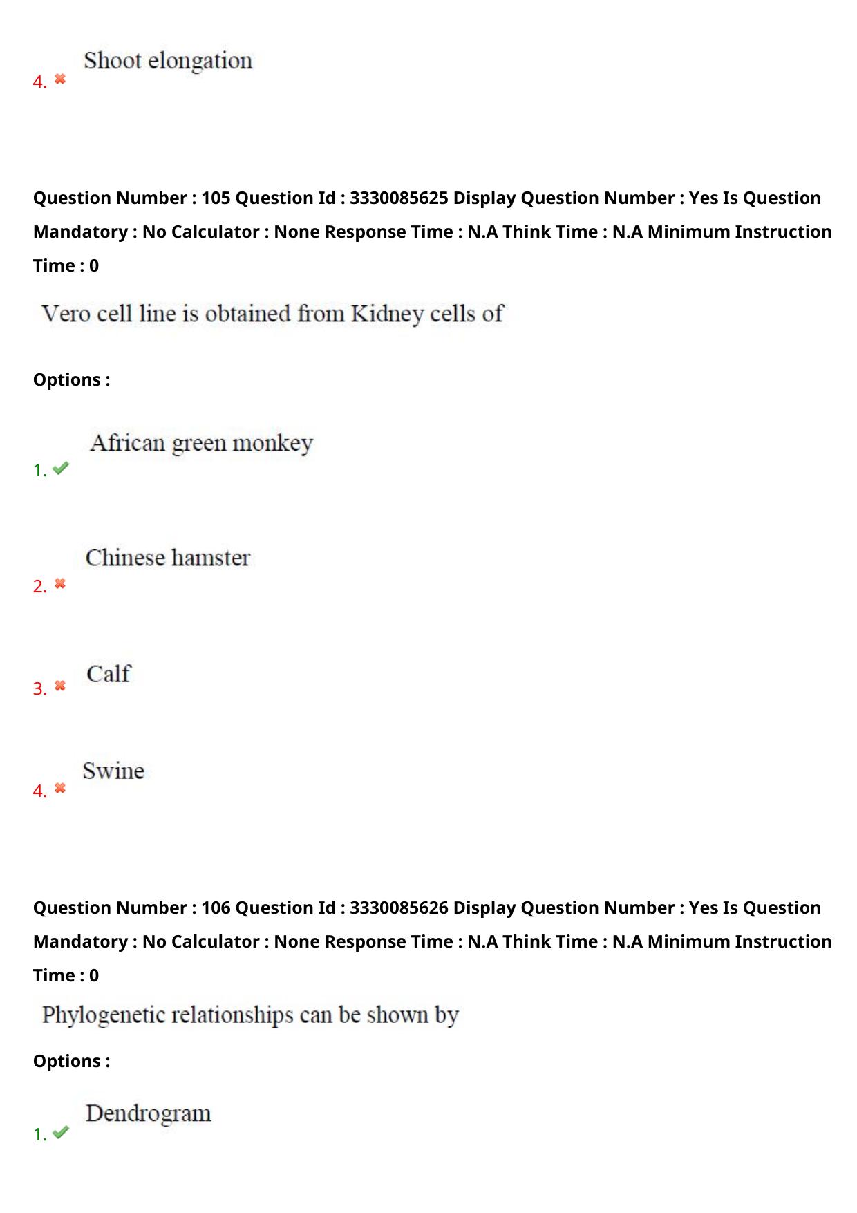 AP PGECET 2024 Biotechnology Question Paper with Preliminary Key - Page 64