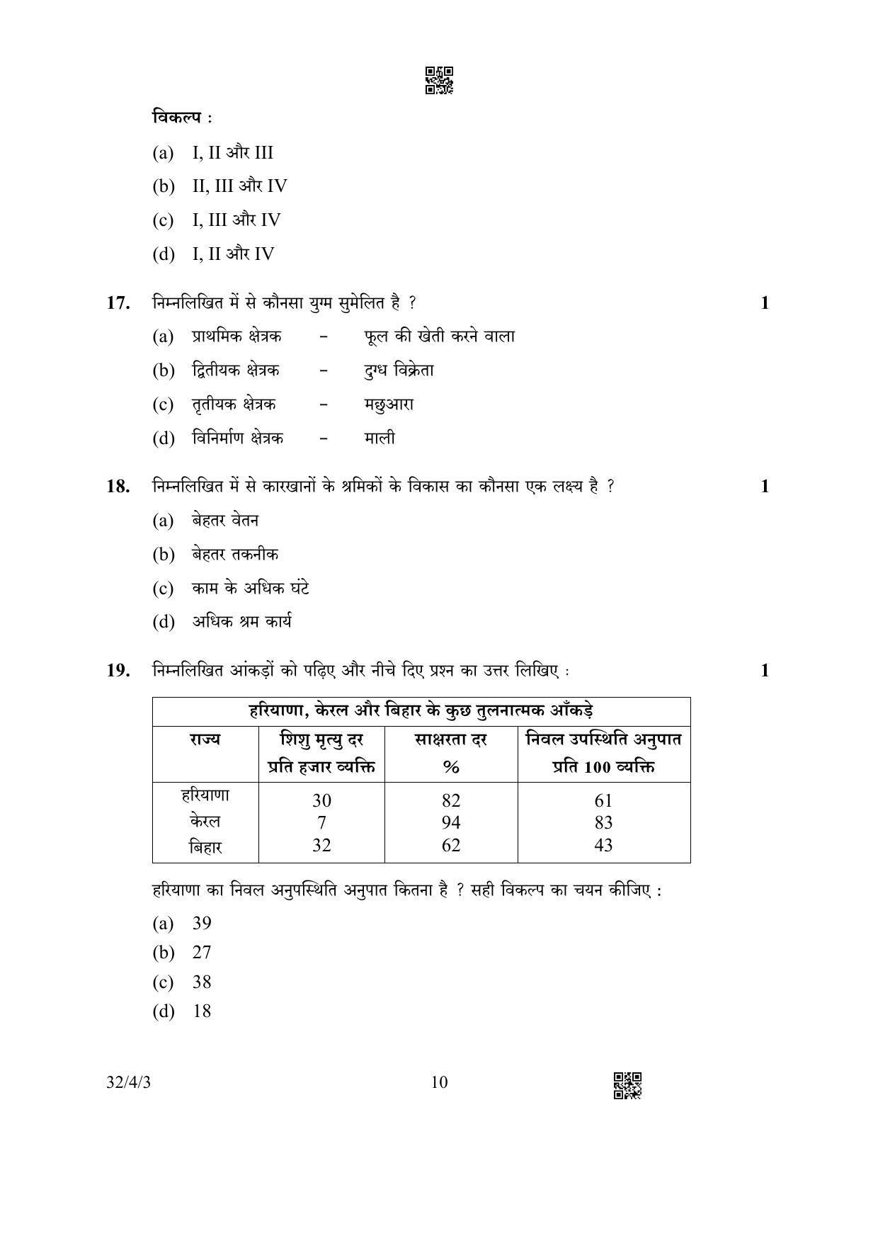 CBSE Class 10 32-4-3 Social Science 2023 Question Paper - Page 10