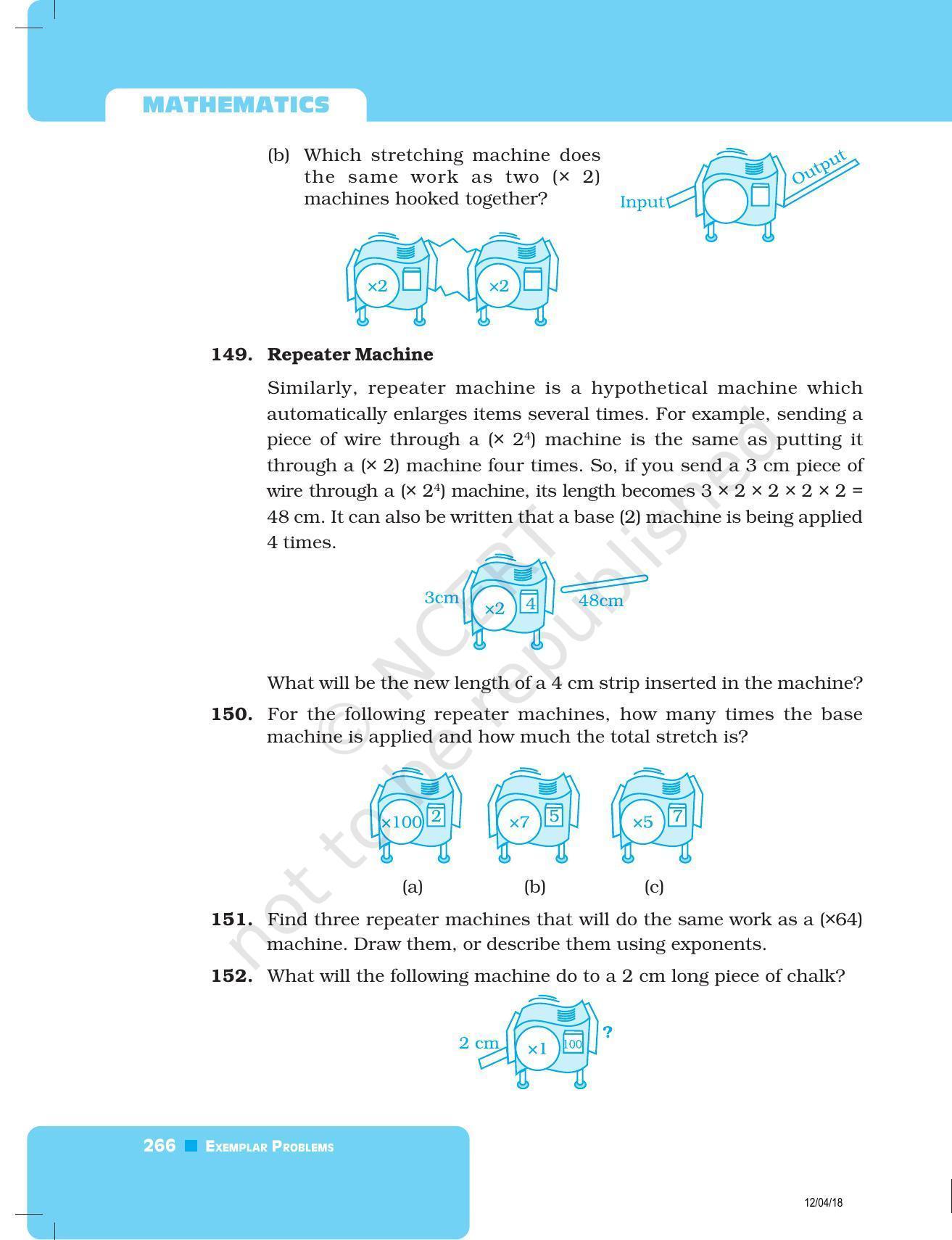 NCERT Exemplar Book for Class 8 Maths: Chapter 8- Exponents and Powers - Page 22
