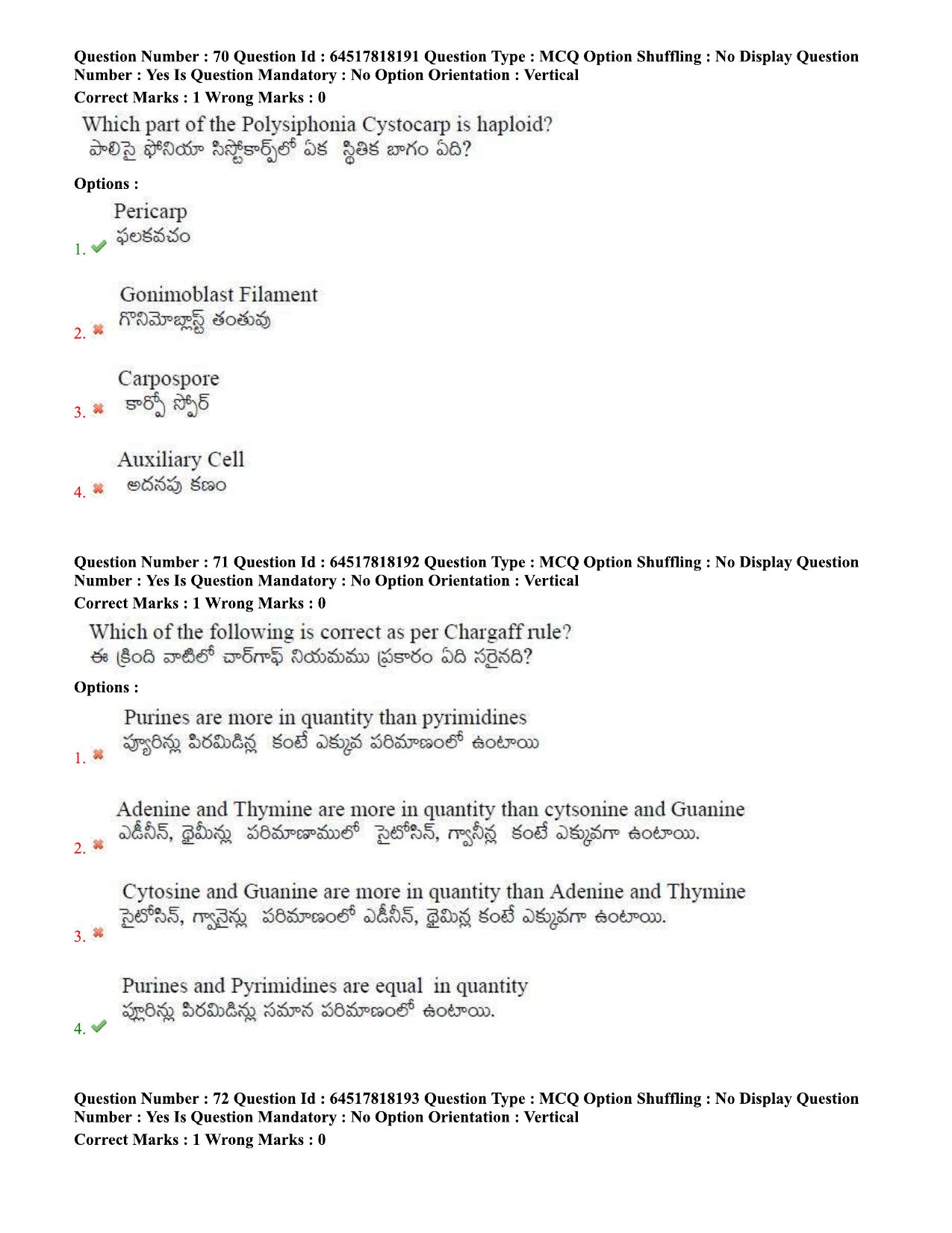 TS EDCET Question Paper 2020 - Biology - Page 36