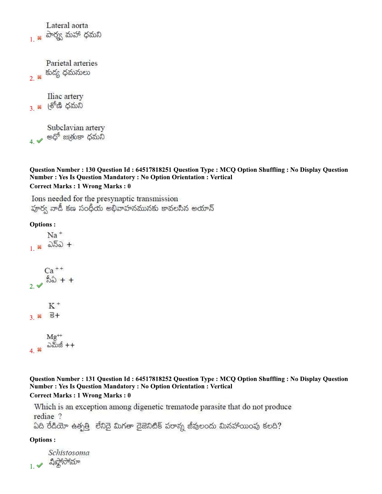 TS EDCET Question Paper 2020 - Biology - Page 64