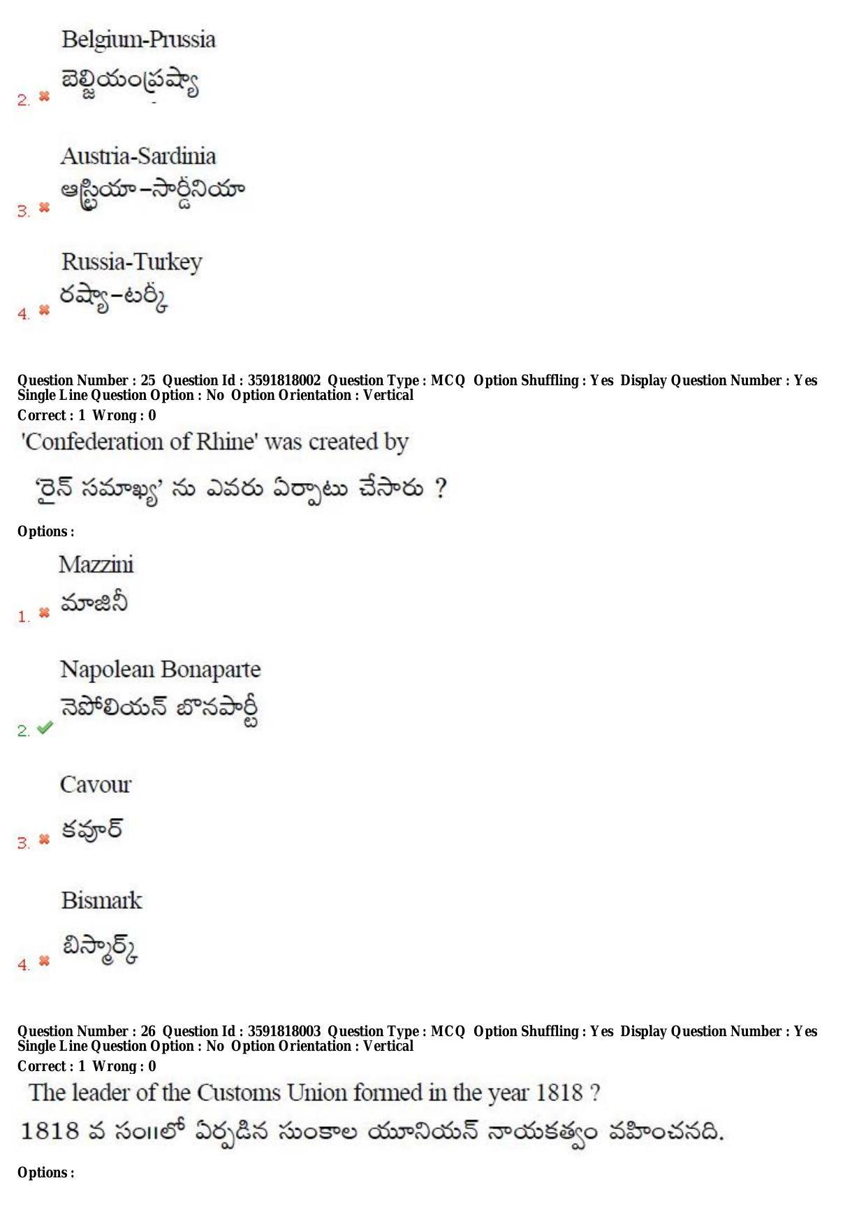 TS CPGET 2018 M.A. History (Shift 1) Question Paper with Answer Key - Page 15