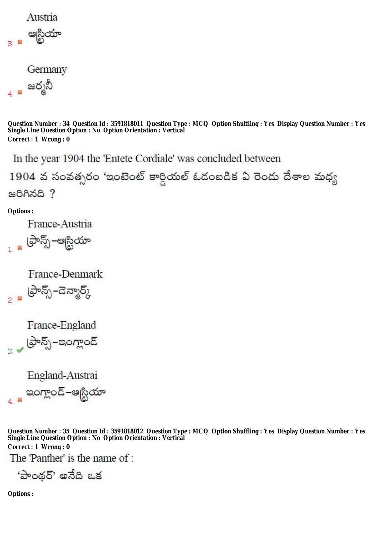 TS CPGET 2018 M.A. History (Shift 1) Question Paper with Answer Key - Page 20