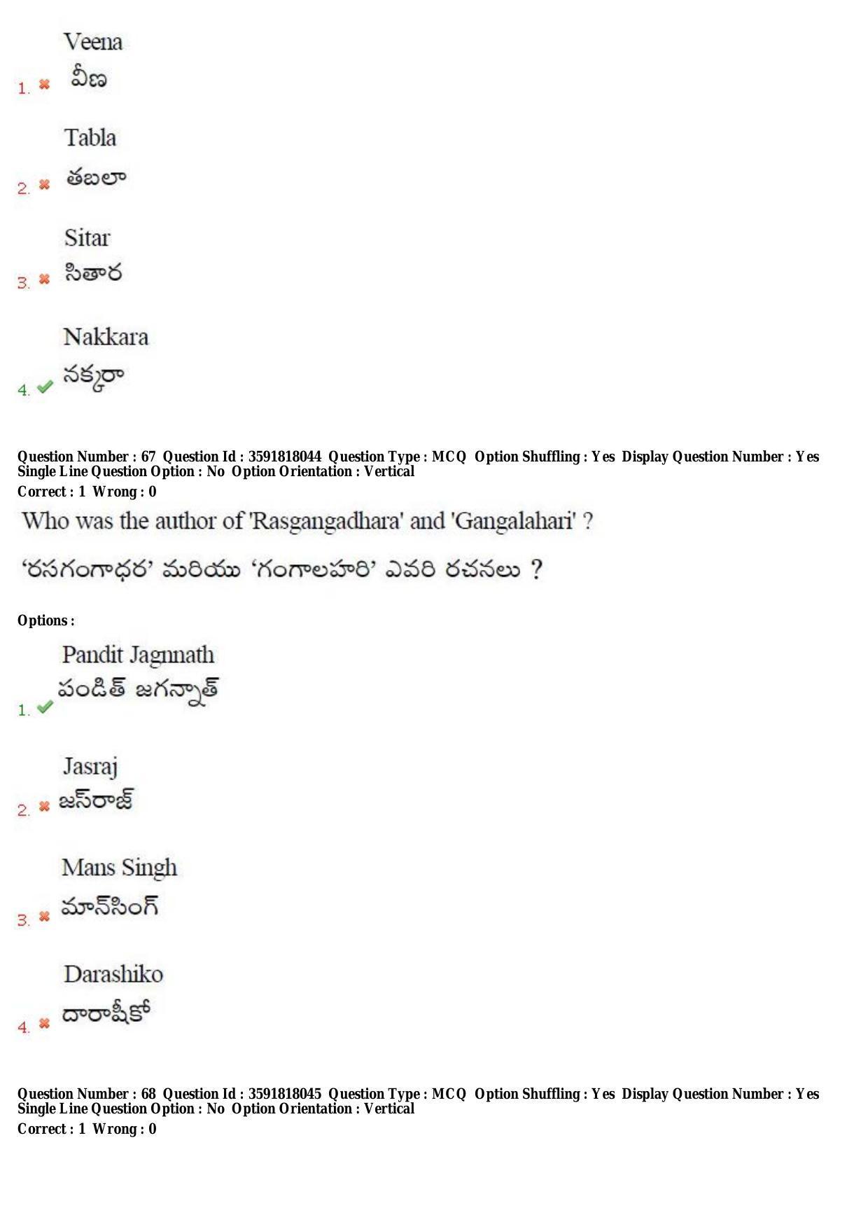 TS CPGET 2018 M.A. History (Shift 1) Question Paper with Answer Key - Page 39