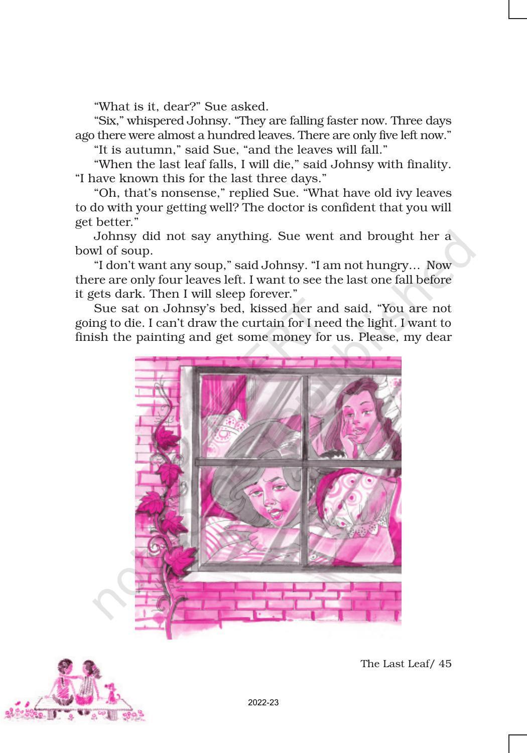 NCERT Book for Class 9 English Moment Chapter 7 The Last Leaf - Page 2