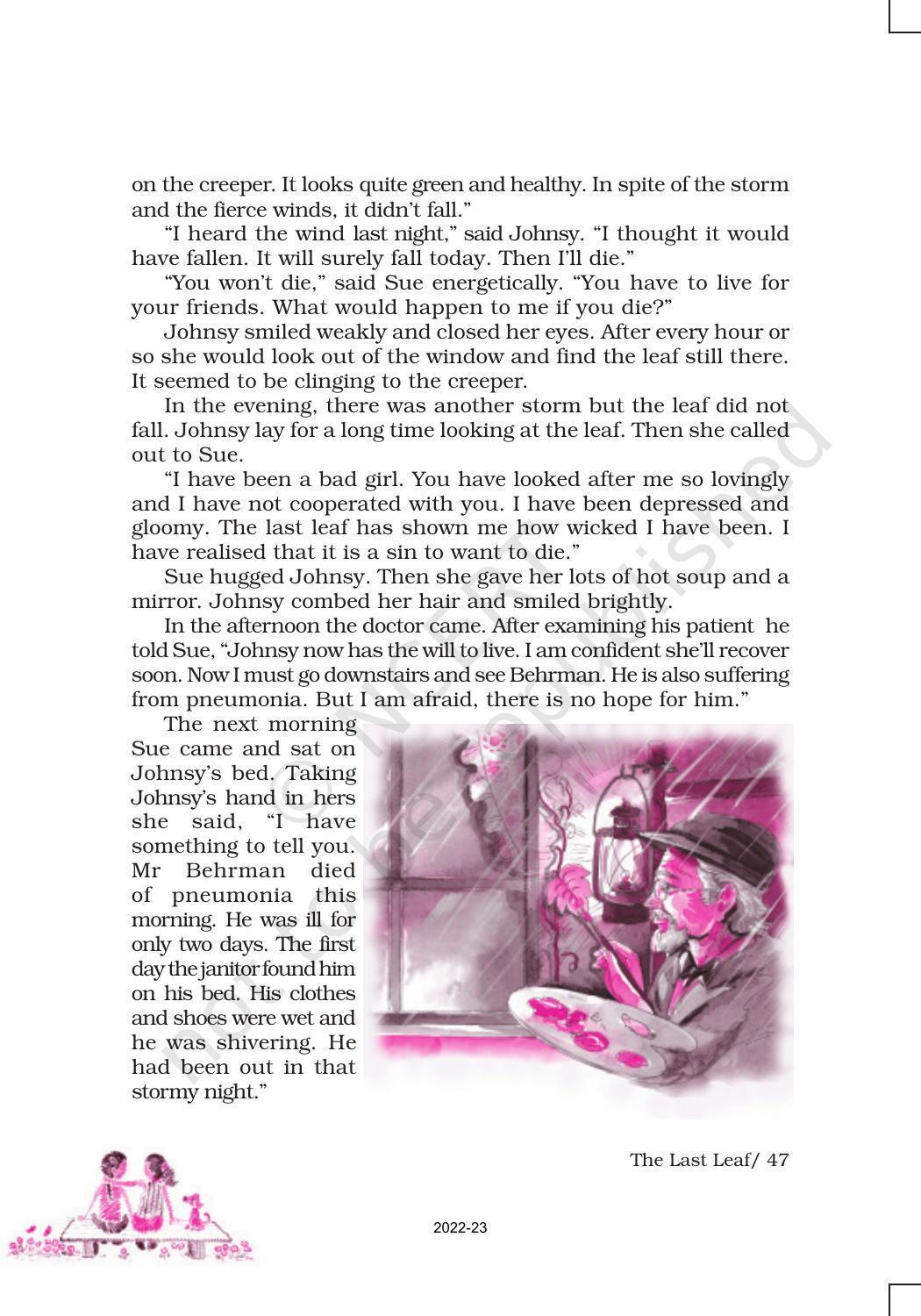 NCERT Book for Class 9 English Moment Chapter 7 The Last Leaf - Page 4