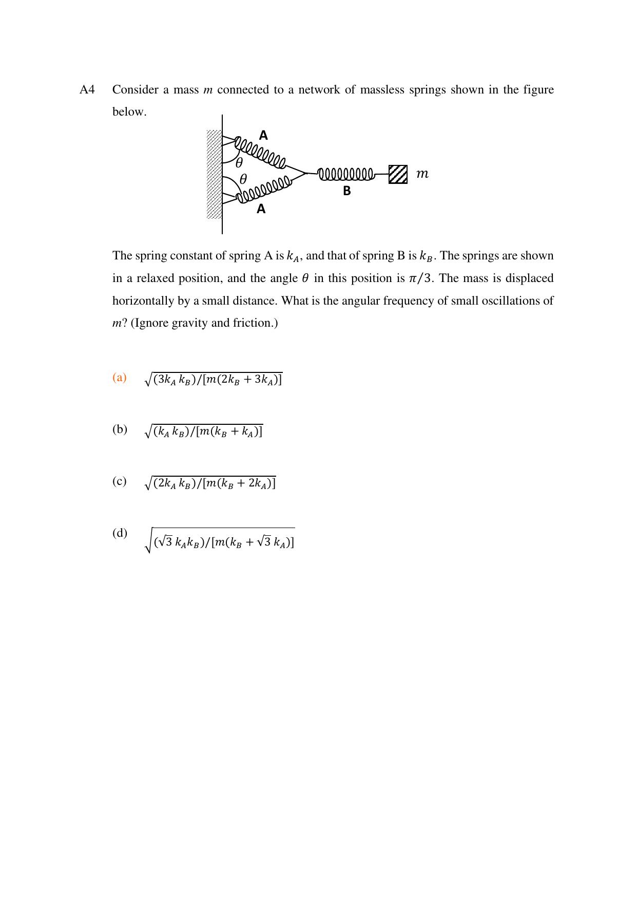 TIFR GS 2024 PhD Question Paper - Page 4