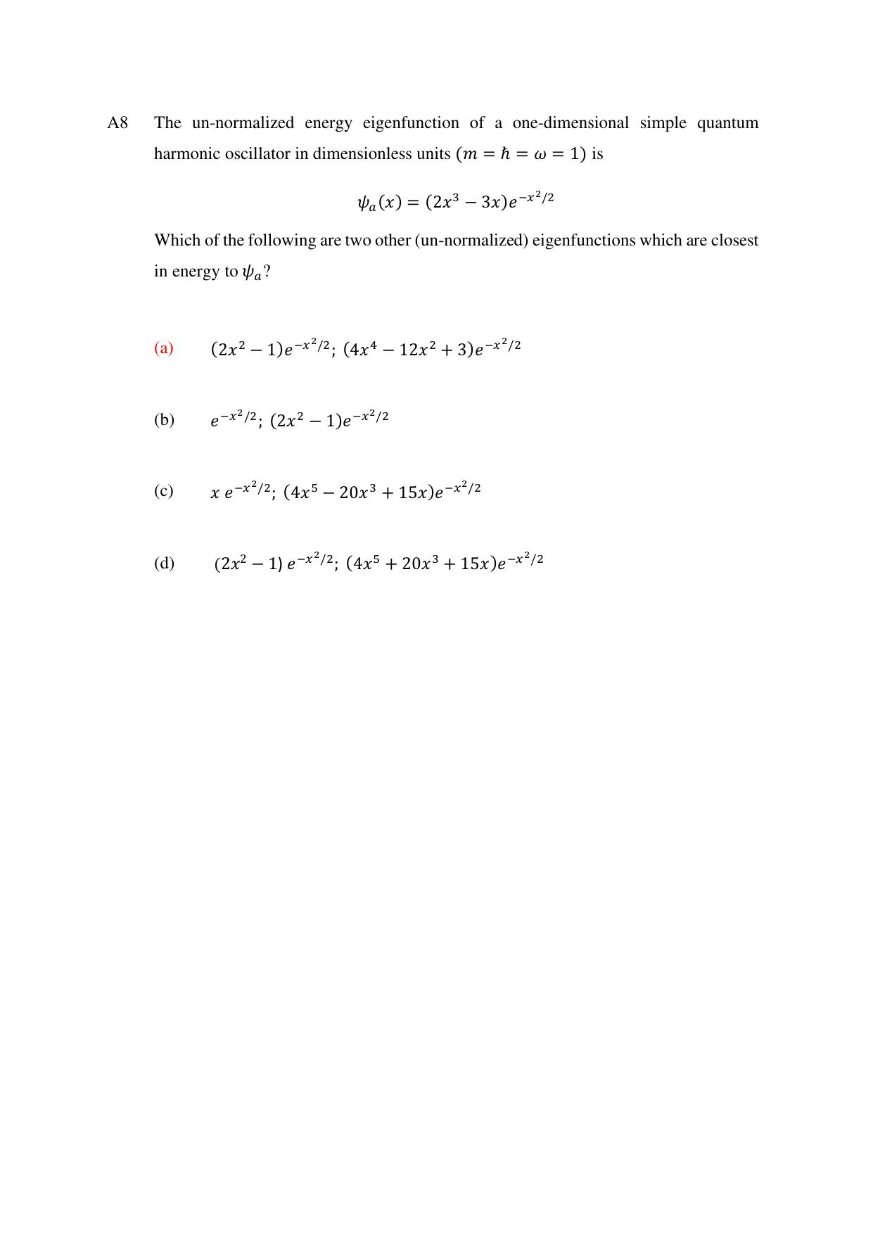 TIFR GS 2024 PhD Question Paper - Page 8