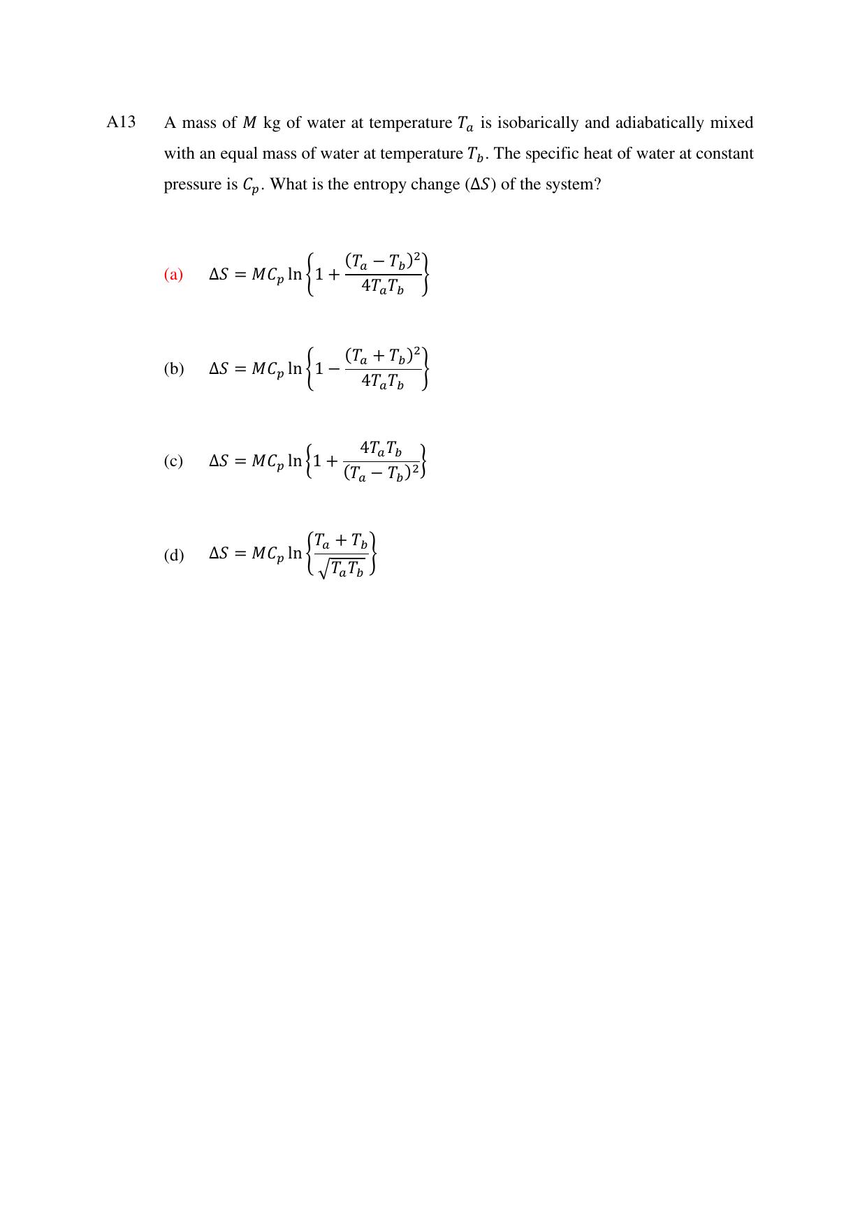 TIFR GS 2024 PhD Question Paper - Page 13