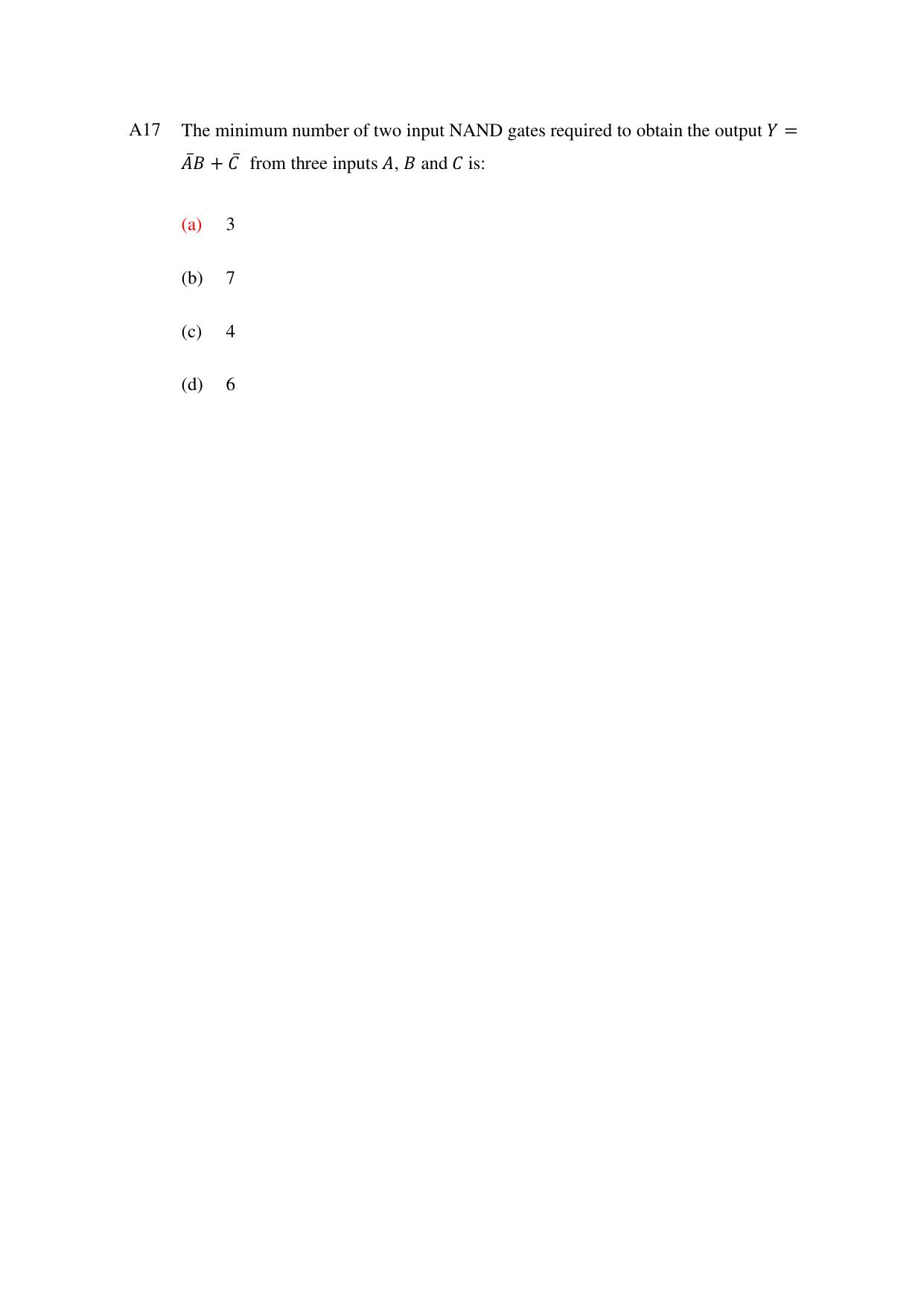 TIFR GS 2024 PhD Question Paper - Page 17
