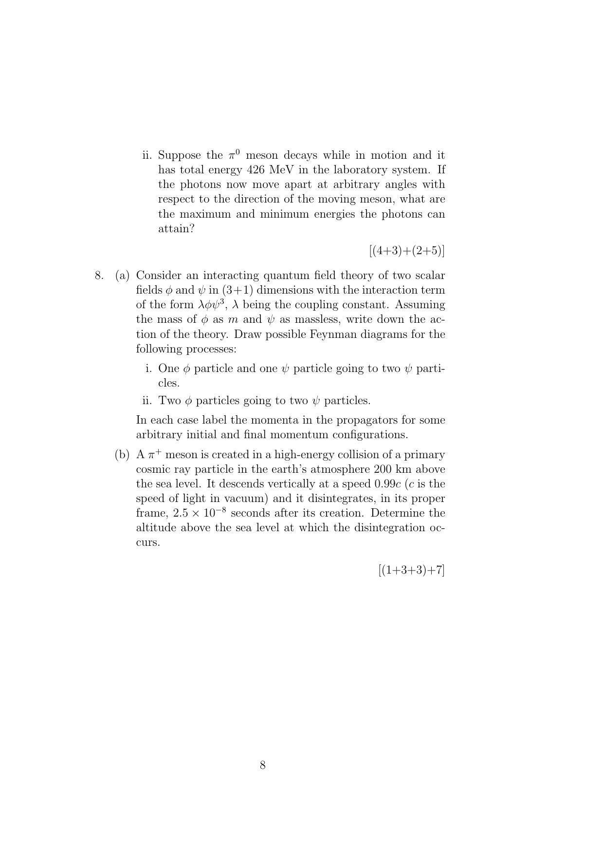 ISI Admission Test JRF in Physics and Applied Mathematics PHB 2017 Sample Paper - Page 7