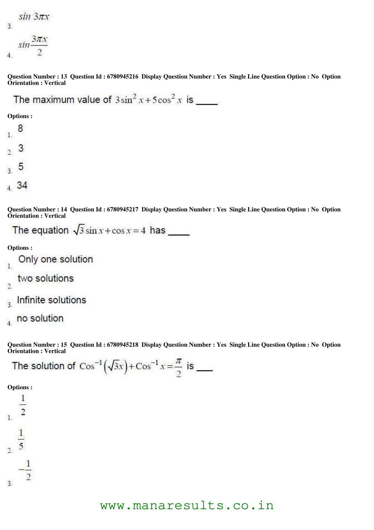 AP ECET 2017 Electronics Communication Engineering Old Previous Question Papers - Page 5