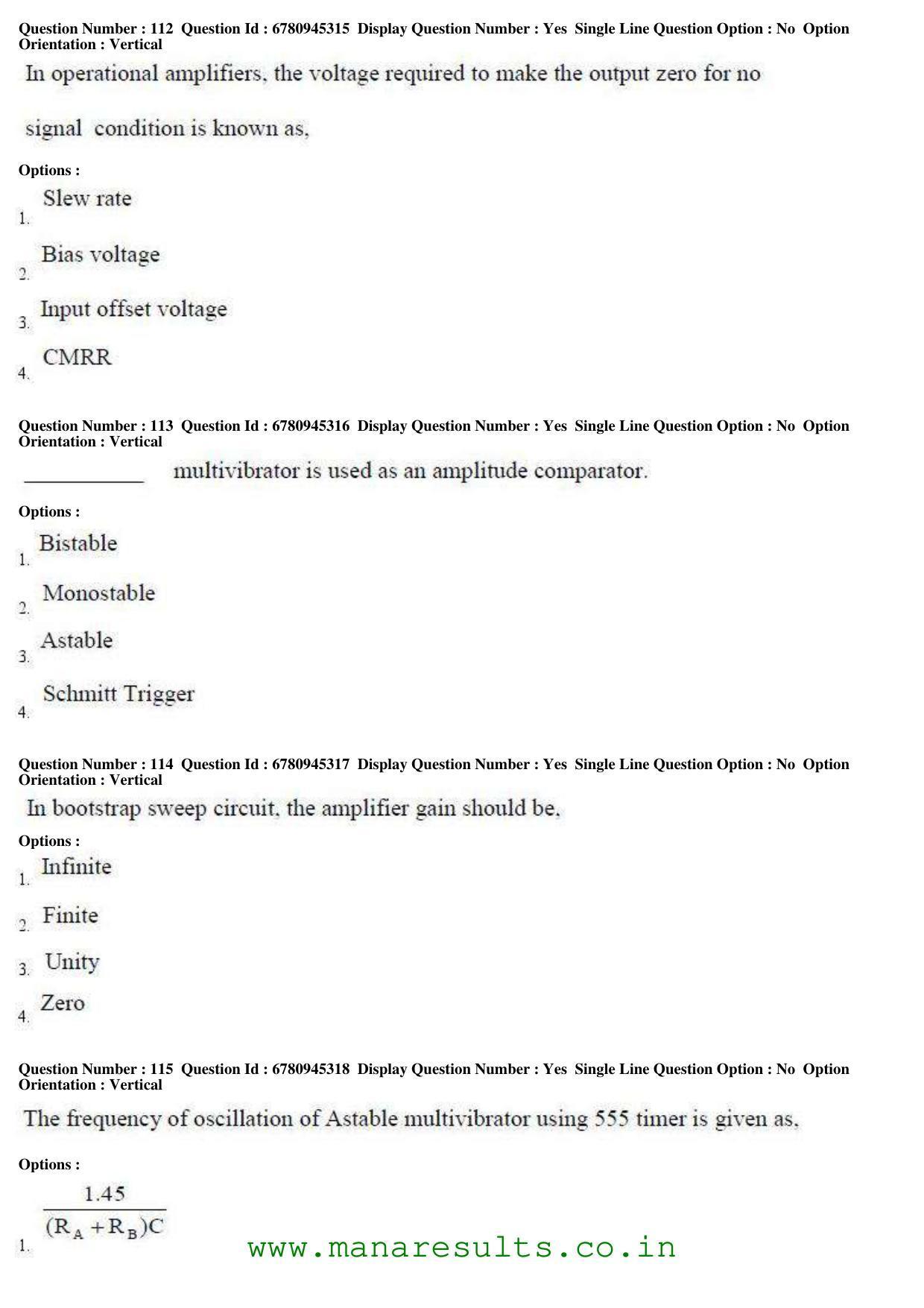 AP ECET 2017 Electronics Communication Engineering Old Previous Question Papers - Page 36