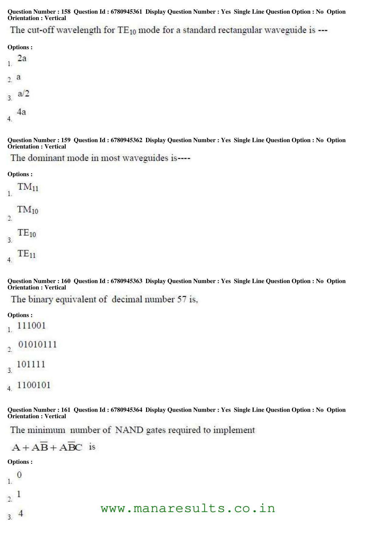 AP ECET 2017 Electronics Communication Engineering Old Previous Question Papers - Page 49