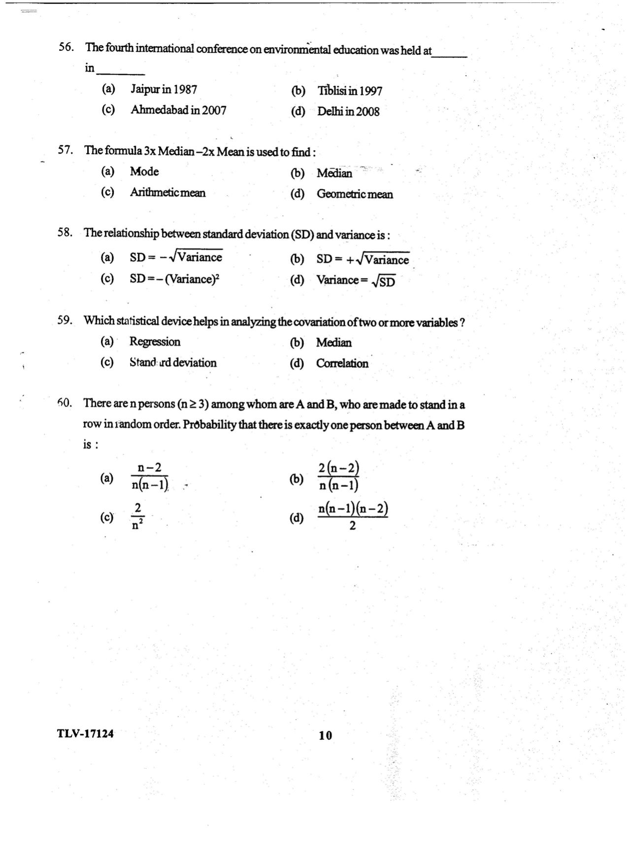 KUET 2023 M.Sc. Environmental Science Question Paper - Page 93