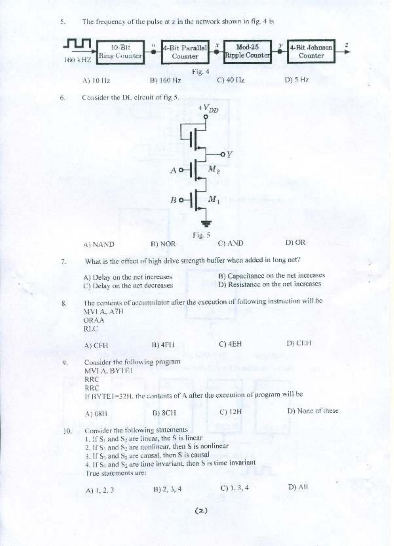 PU MPET Electronics and Communication Engineering 2015 Question Paper - Page 3