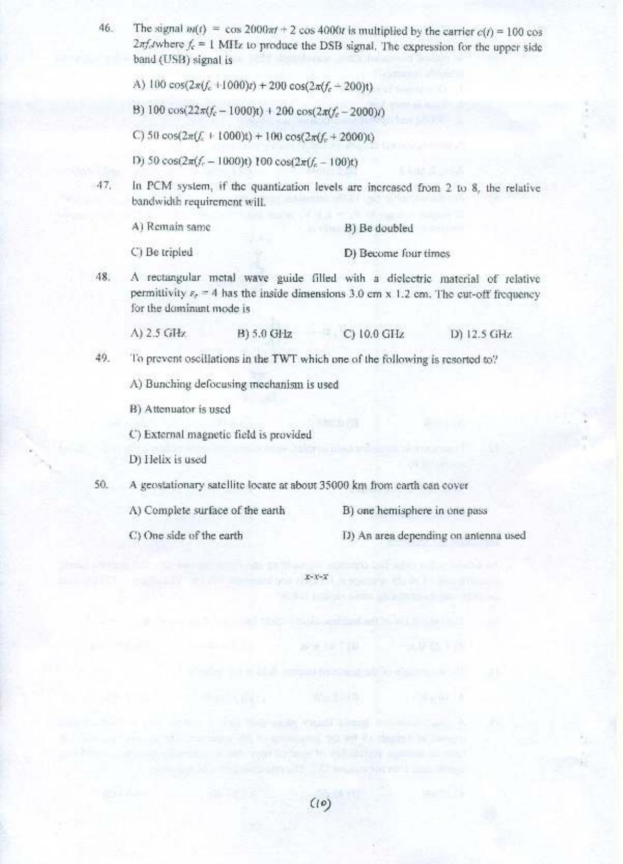 PU MPET Electronics and Communication Engineering 2015 Question Paper - Page 11