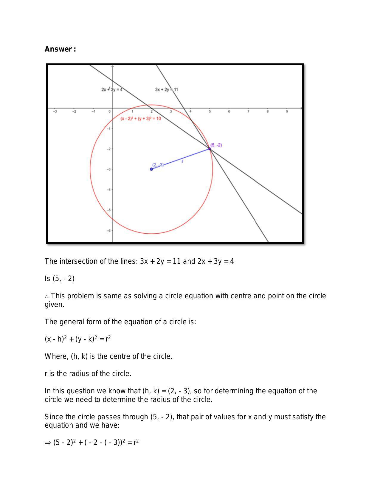 Chapter 21: Circle: RS Aggarwal Class 11 Solutions - Page 10