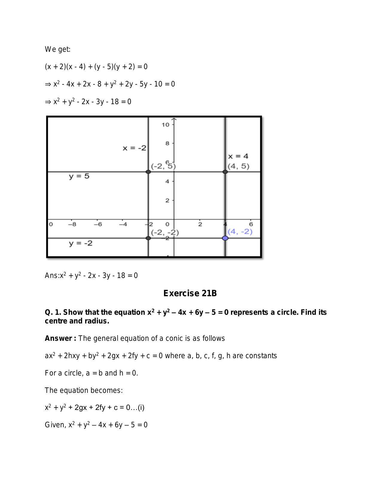 Chapter 21: Circle: RS Aggarwal Class 11 Solutions - Page 16