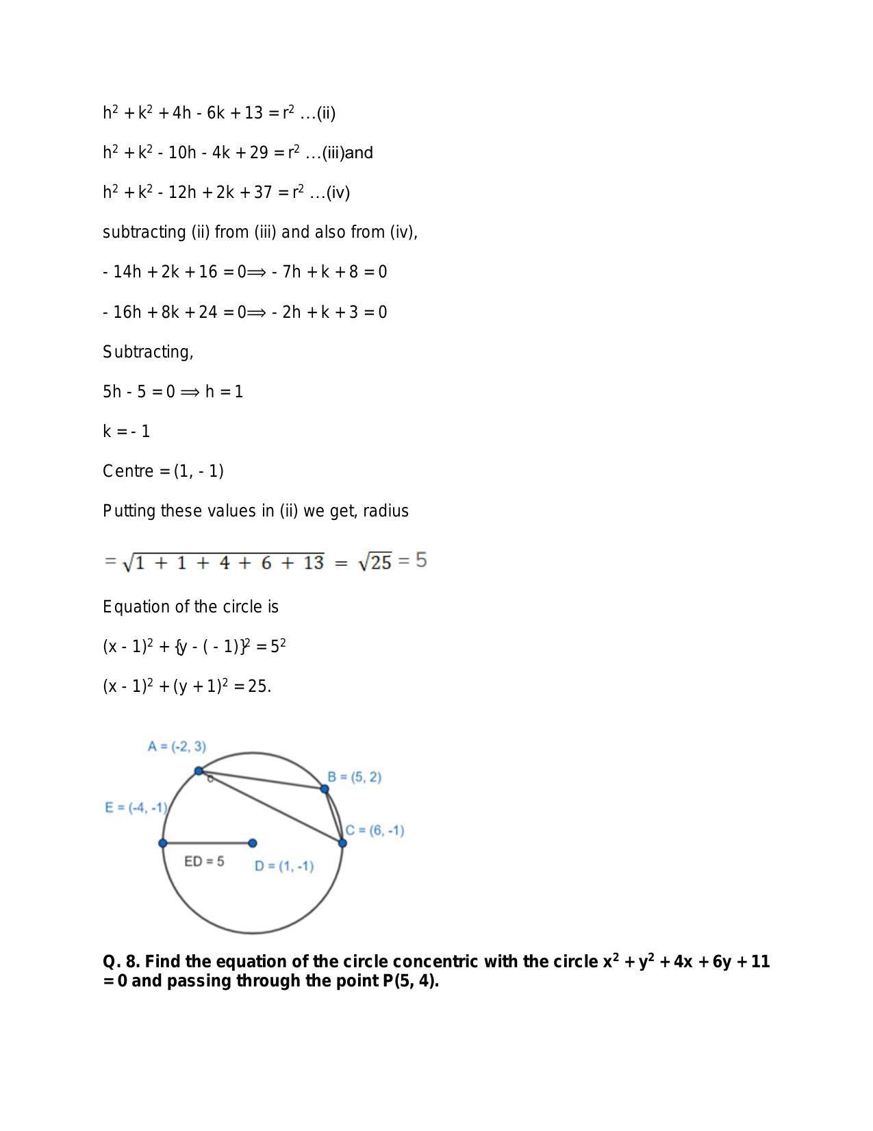 Chapter 21: Circle: RS Aggarwal Class 11 Solutions - Page 22