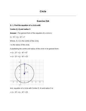 Chapter 21: Circle: RS Aggarwal Class 11 Solutions
