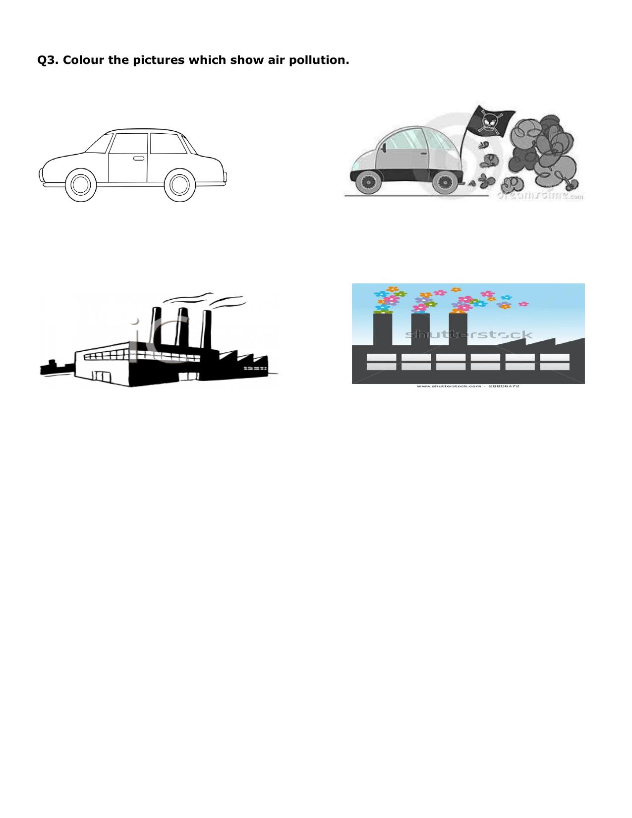 Worksheet for Class 1 EVS Assignment 10 - Page 2