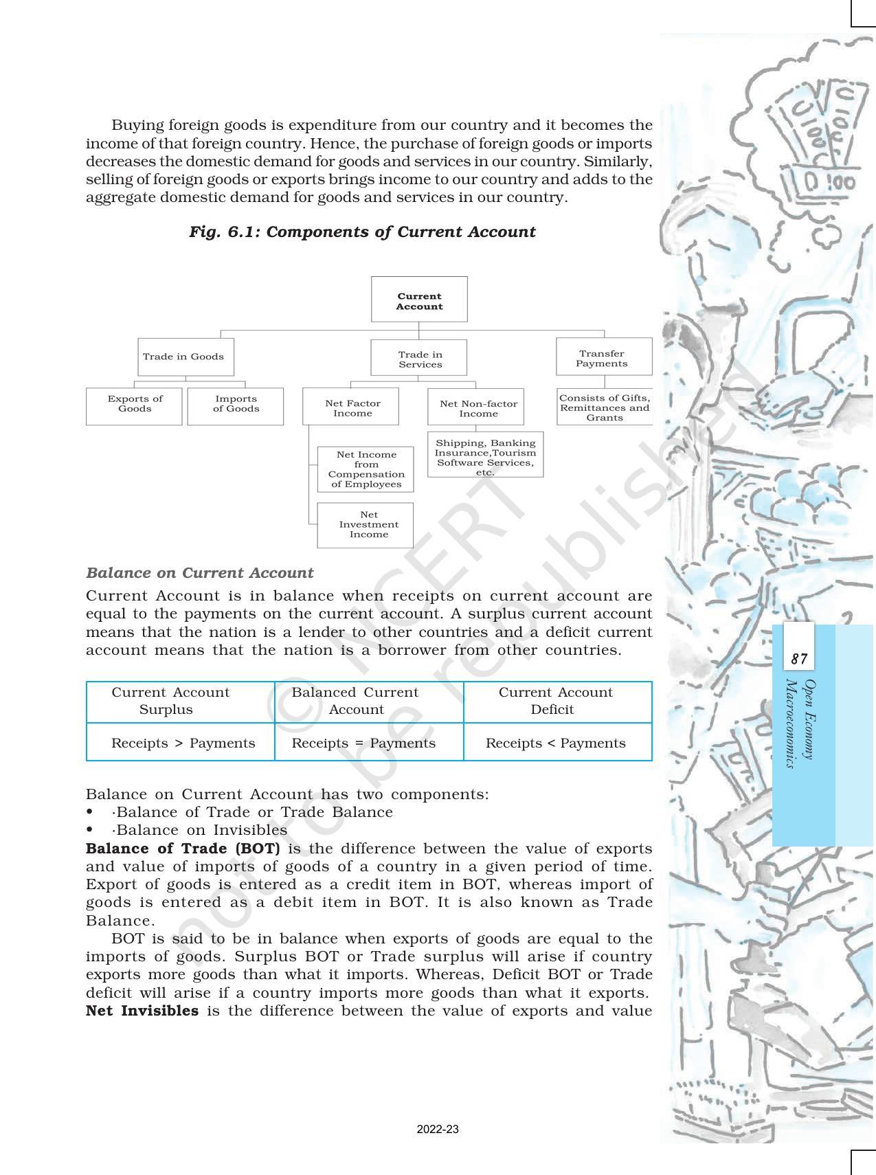 NCERT Book for Class 12 Economics (Macroeconomics) Chapter 6 Open Economy - Page 3