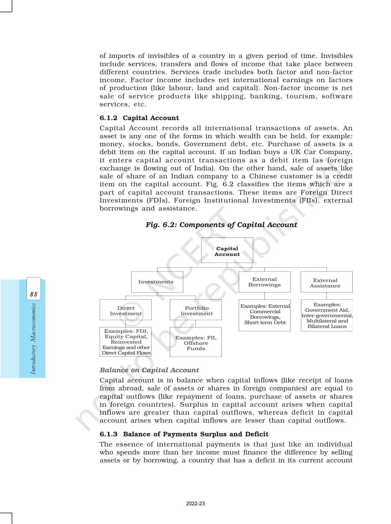 NCERT Book for Class 12 Economics (Macroeconomics) Chapter 6 Open Economy - Page 4