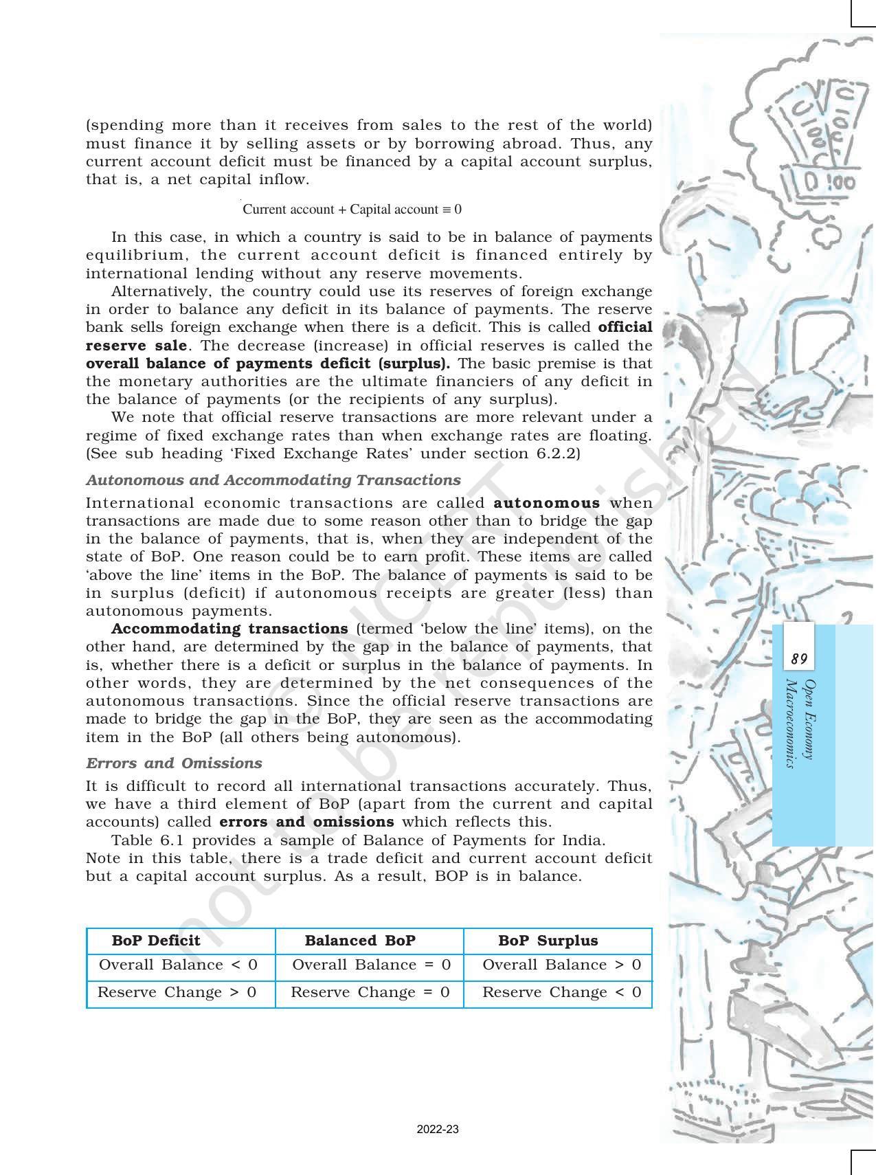 NCERT Book for Class 12 Economics (Macroeconomics) Chapter 6 Open Economy - Page 5