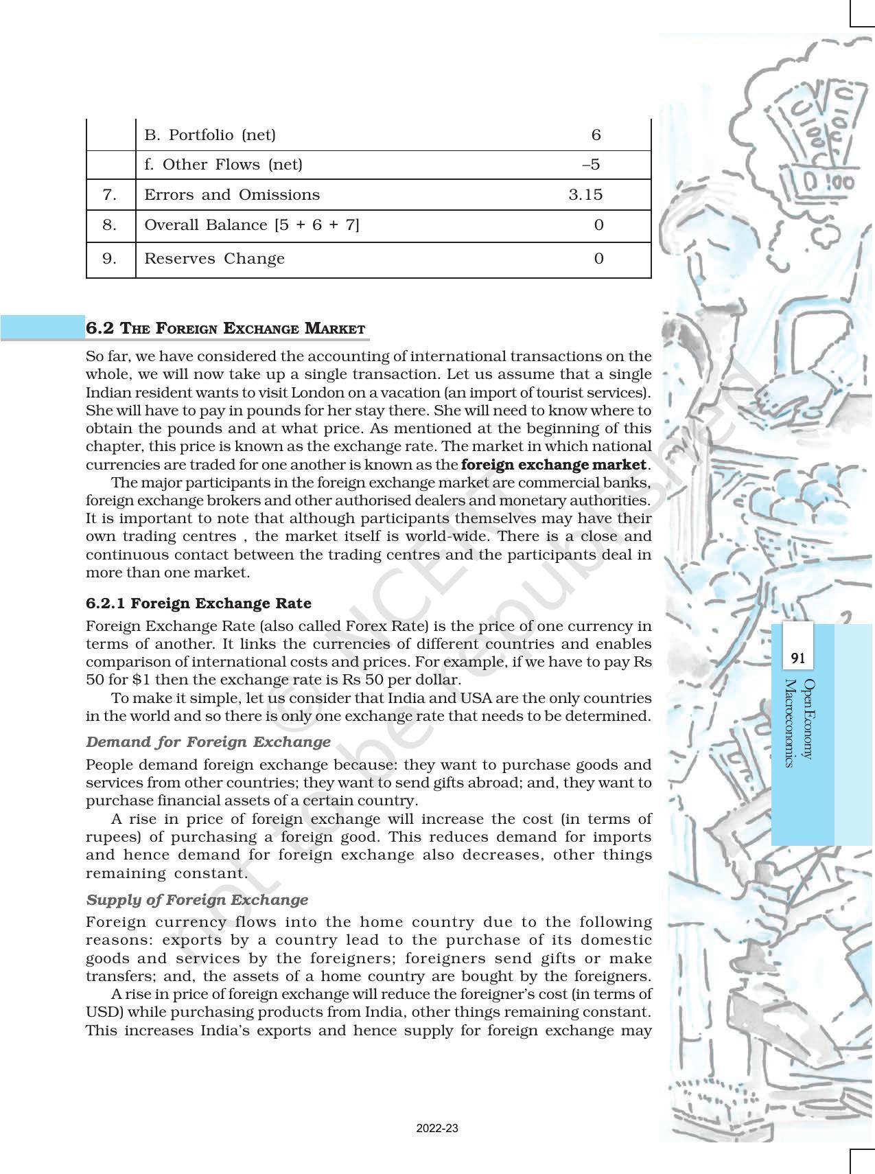 NCERT Book for Class 12 Economics (Macroeconomics) Chapter 6 Open Economy - Page 7