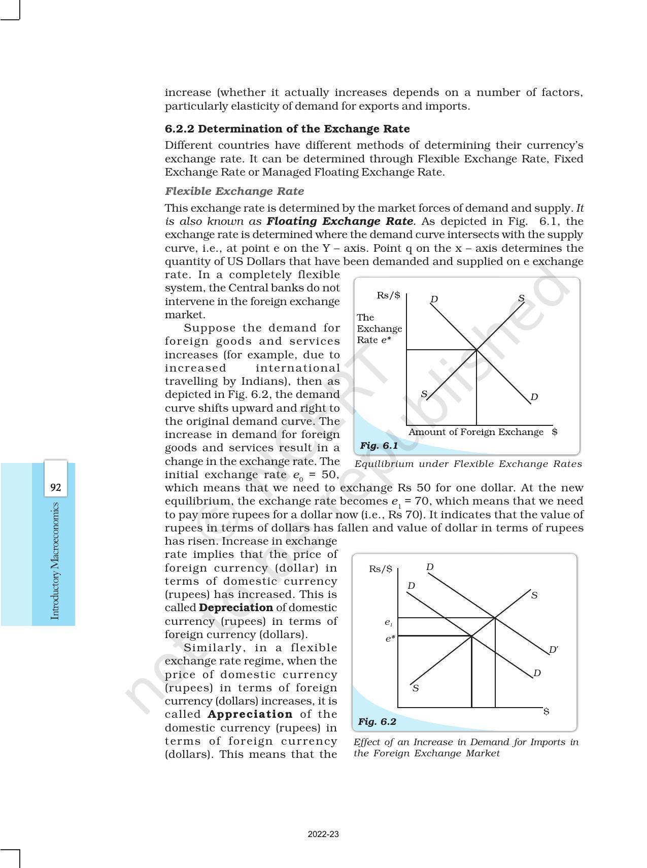 NCERT Book for Class 12 Economics (Macroeconomics) Chapter 6 Open Economy - Page 8